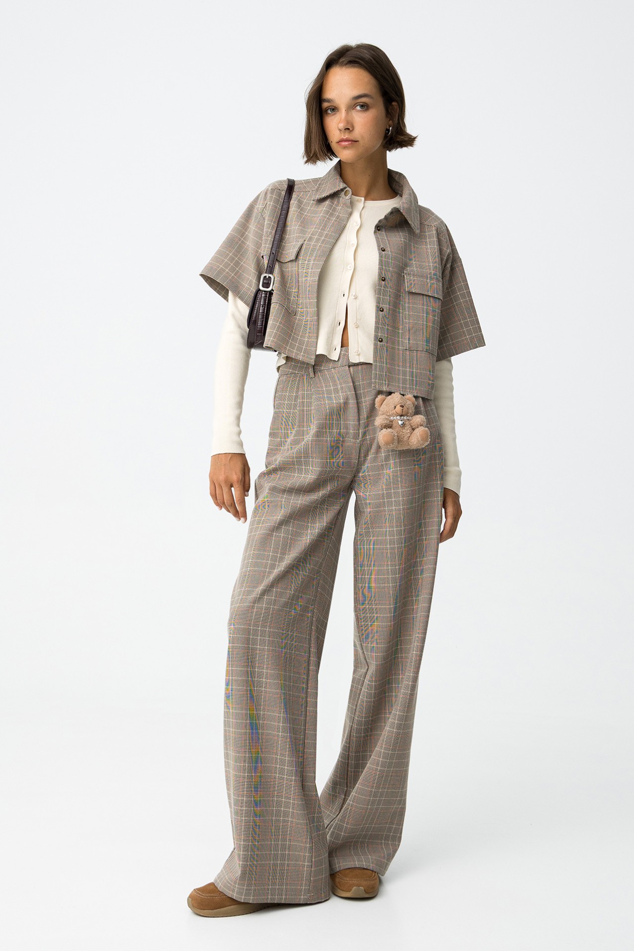 Pantalones Wide Leg con Pinzas