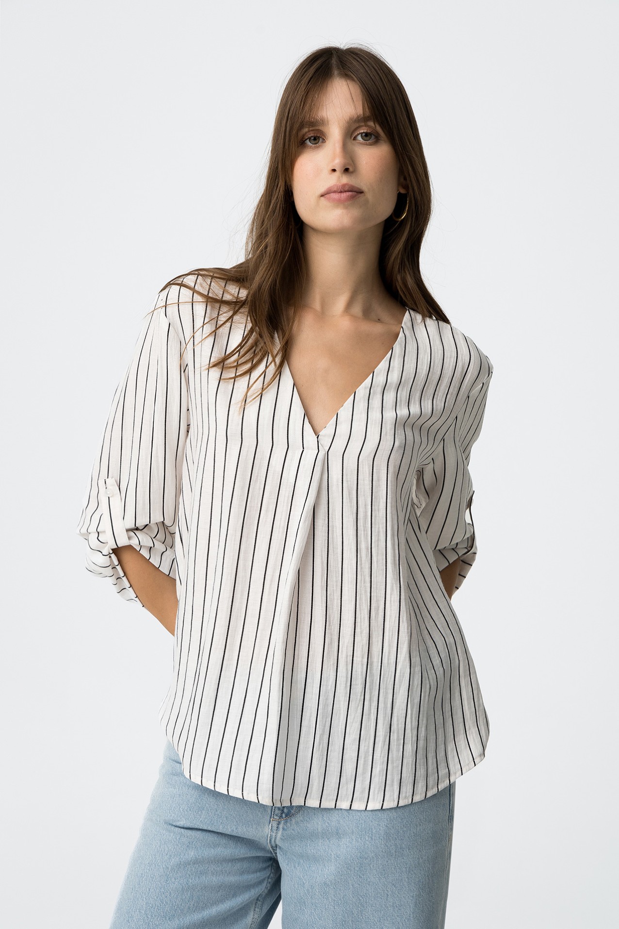 Flowy Linen Blouse