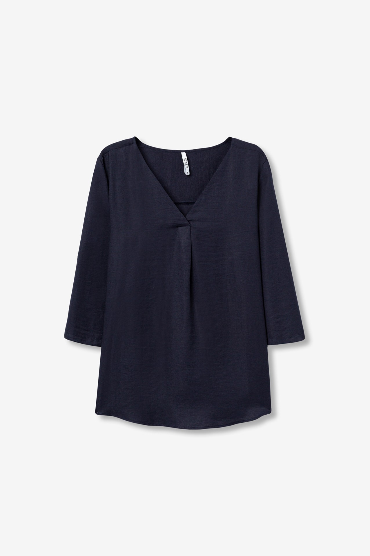 Textured Blouse With Linen