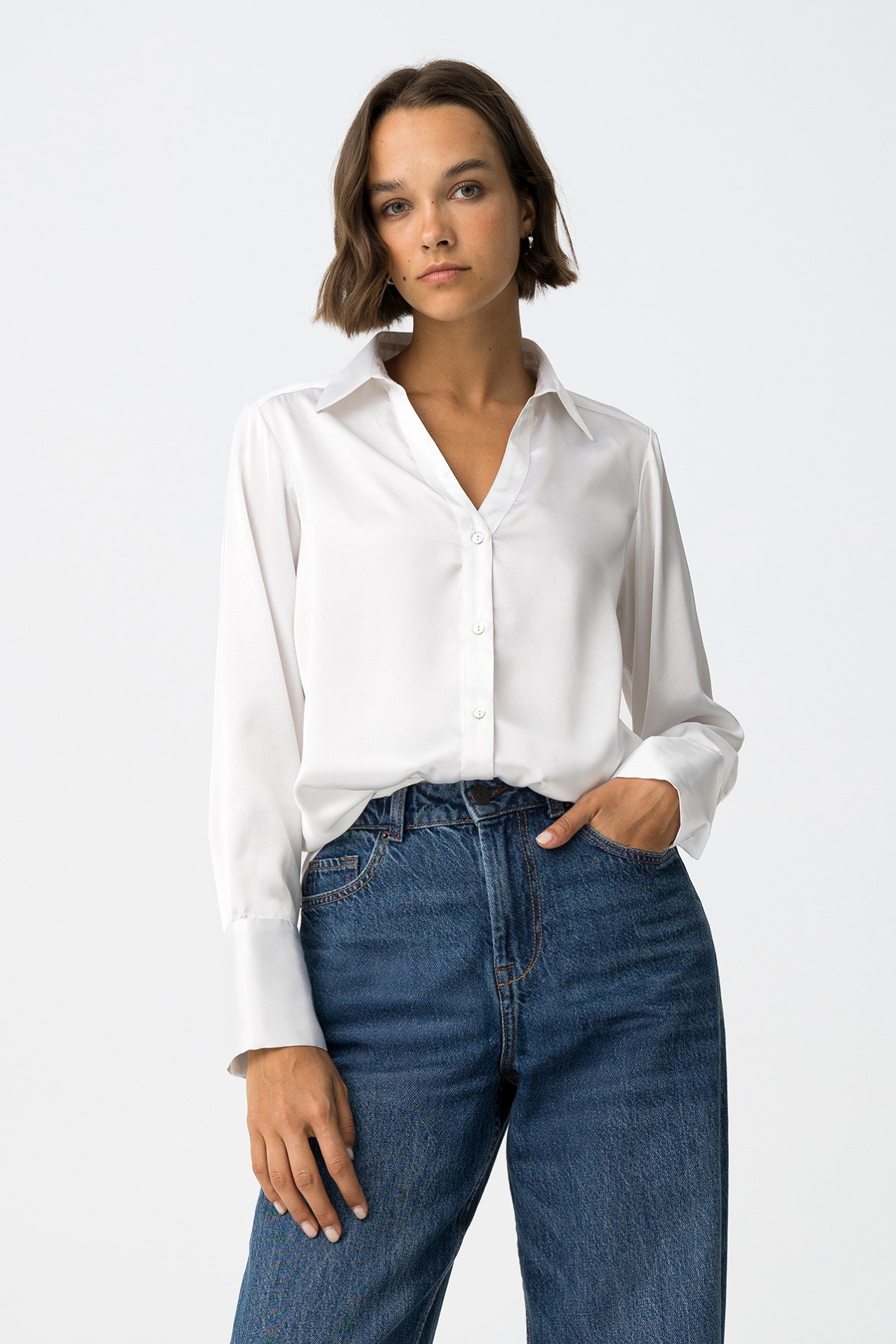 Satin Regular Fit Shirt
