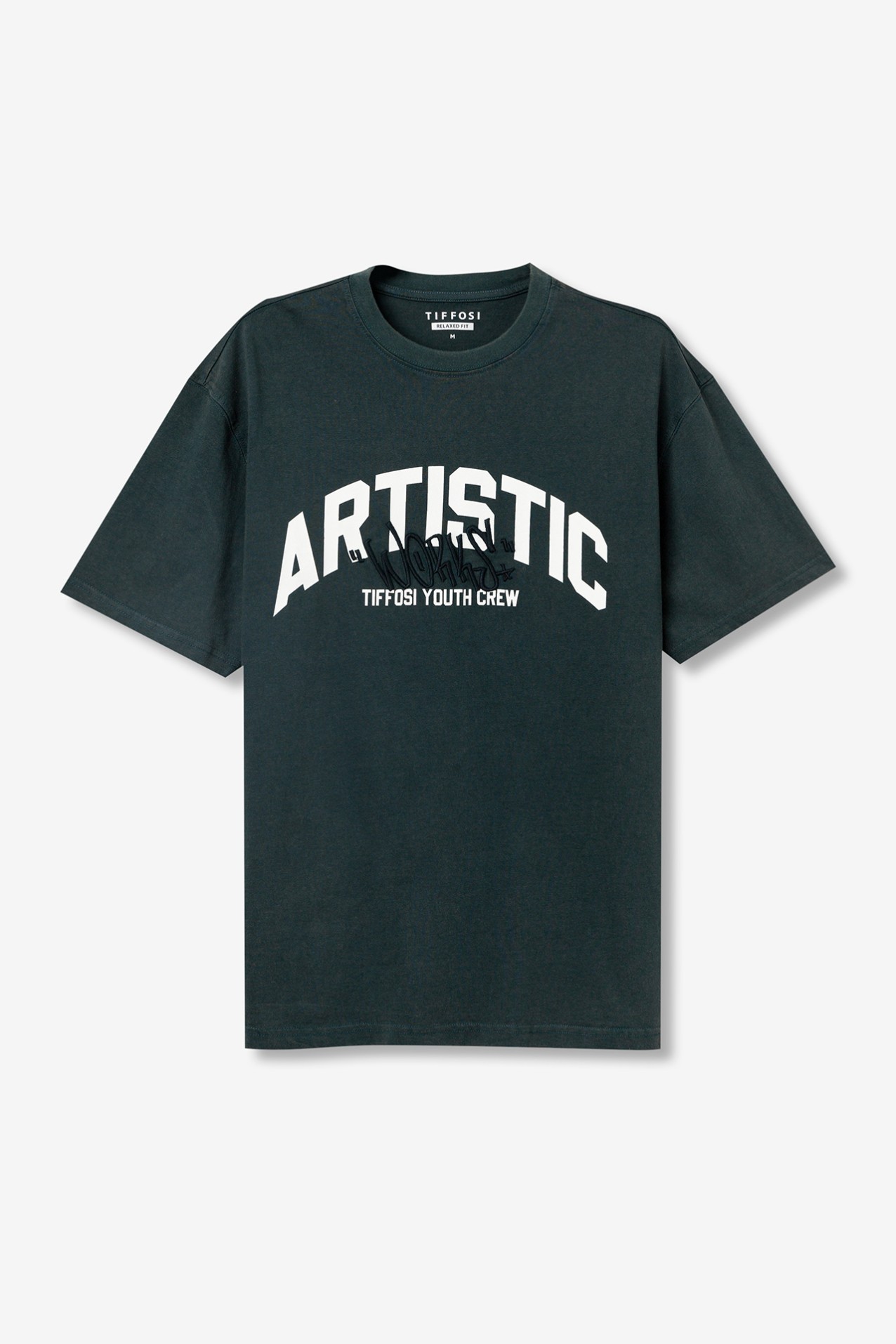 Camiseta Relaxed Estampada con Bordado