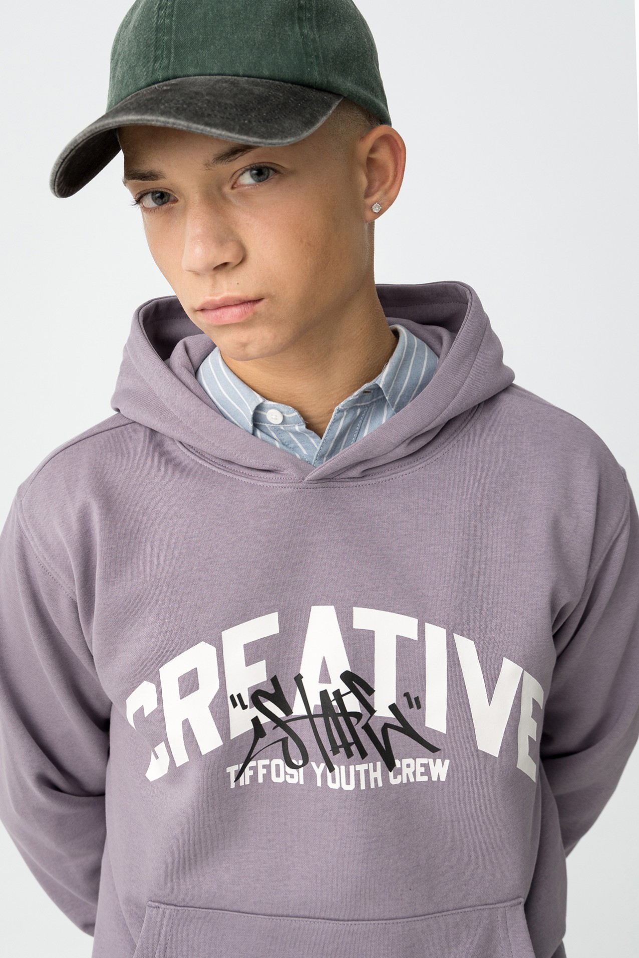 Regular Fit Printed Hoodie