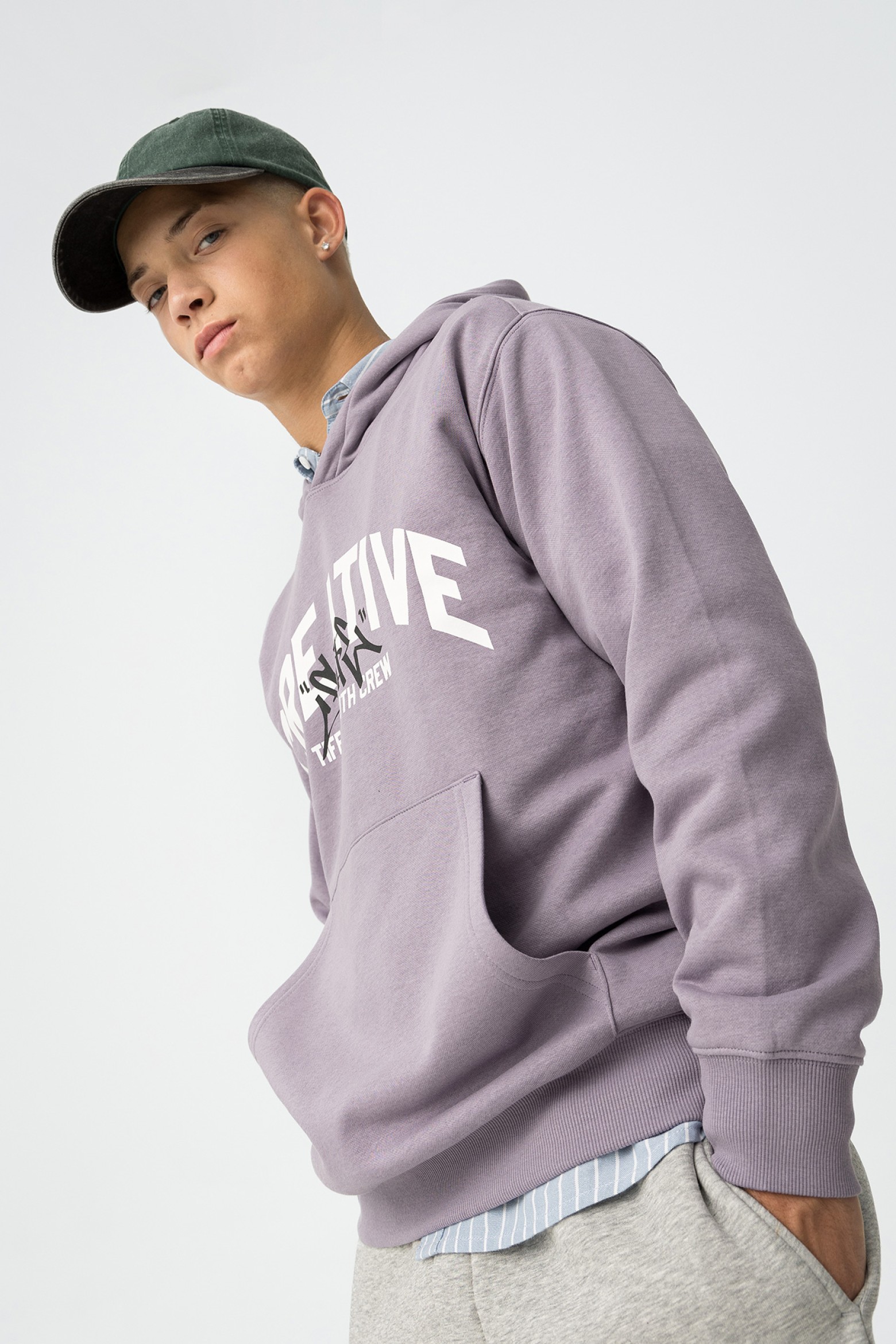 Regular Fit Printed Hoodie