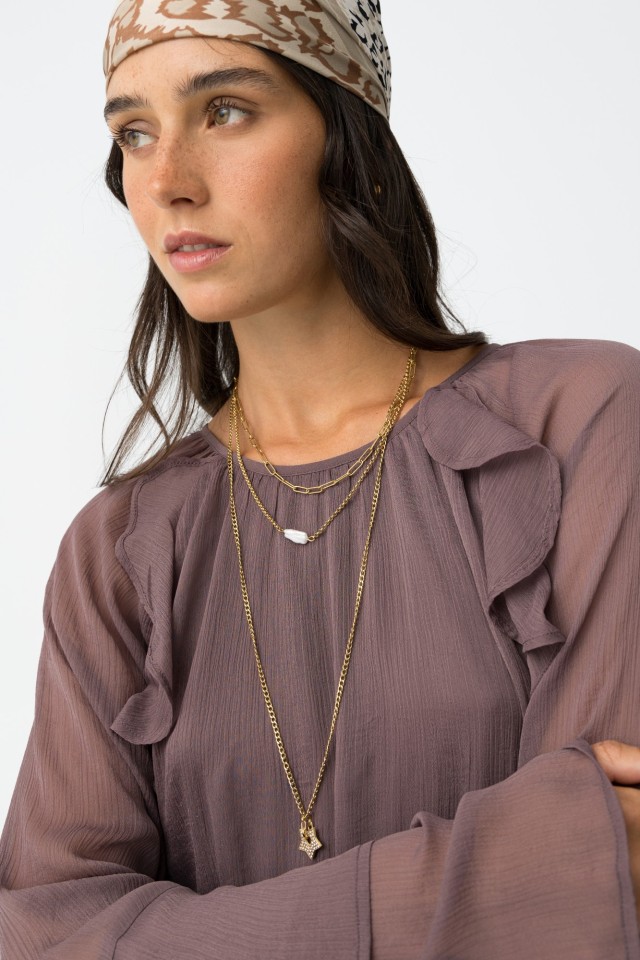 Gold Double Chain Necklace