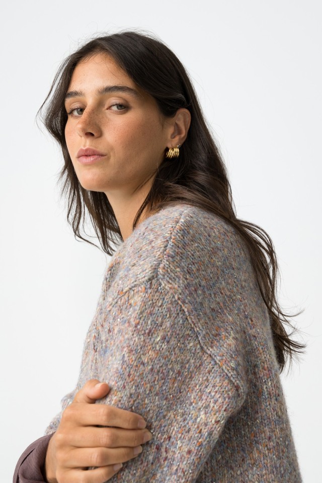 Chunky Spiral Gold Earrings