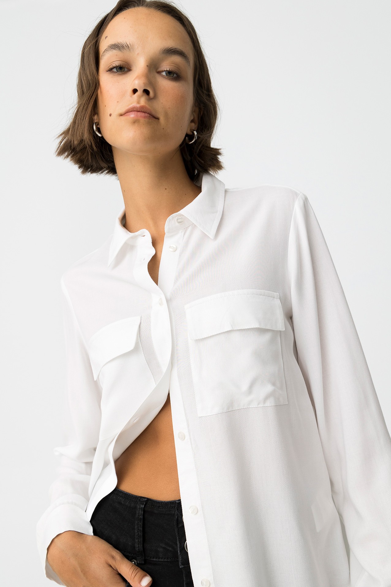 Flowy Shirt with Pockets