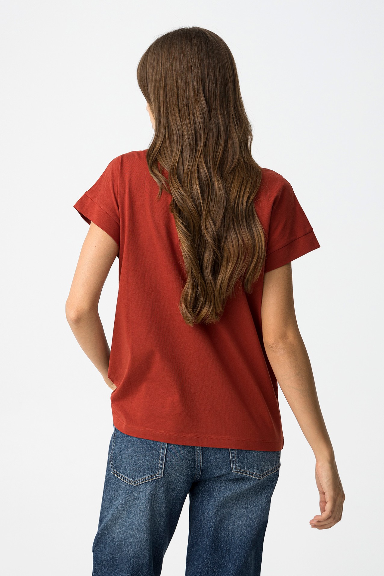 T-shirt with Metallic Print