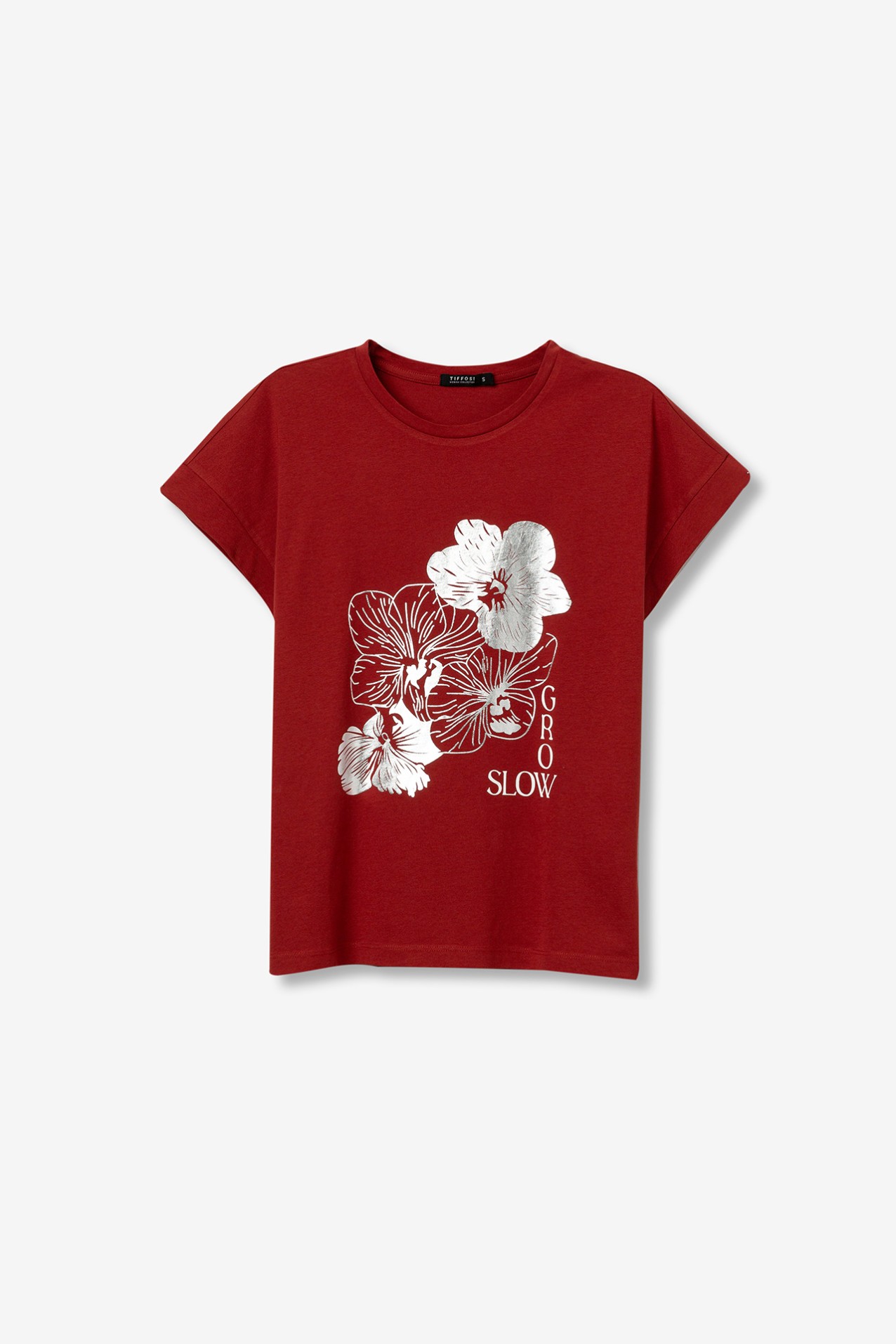 T-shirt with Metallic Print