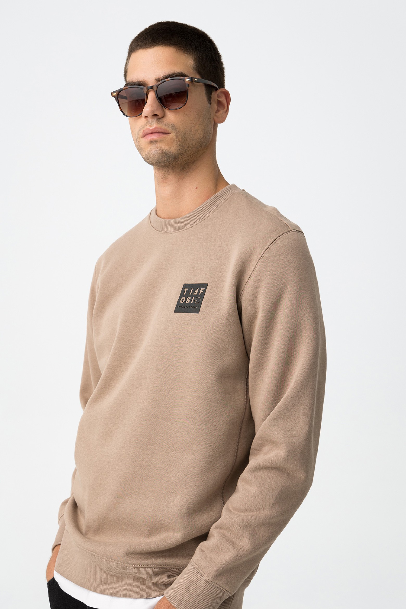 Sudadera con Espalda Estampada y Relieve