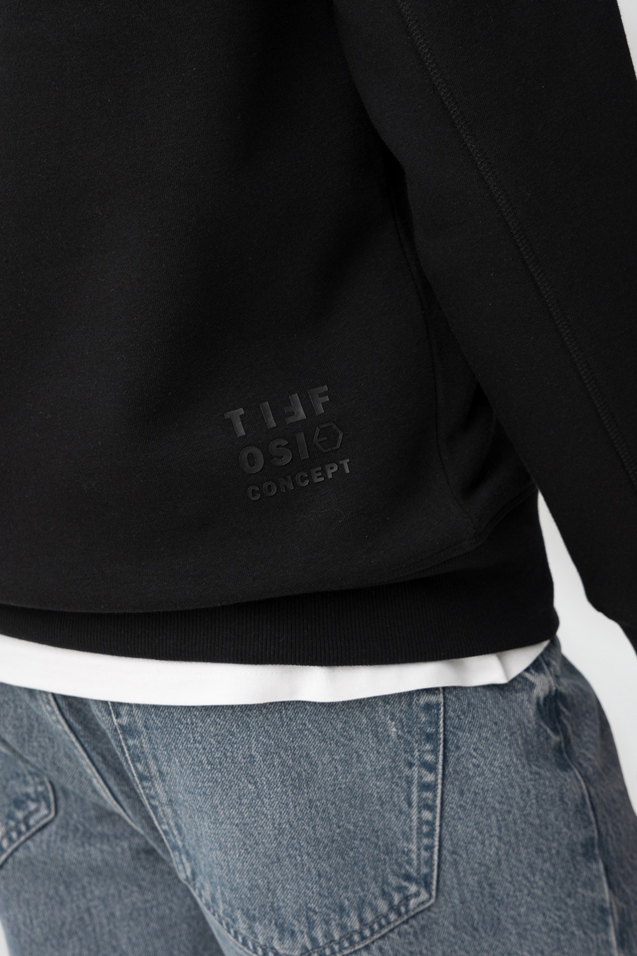 Combined Sweatshirt With Zipper