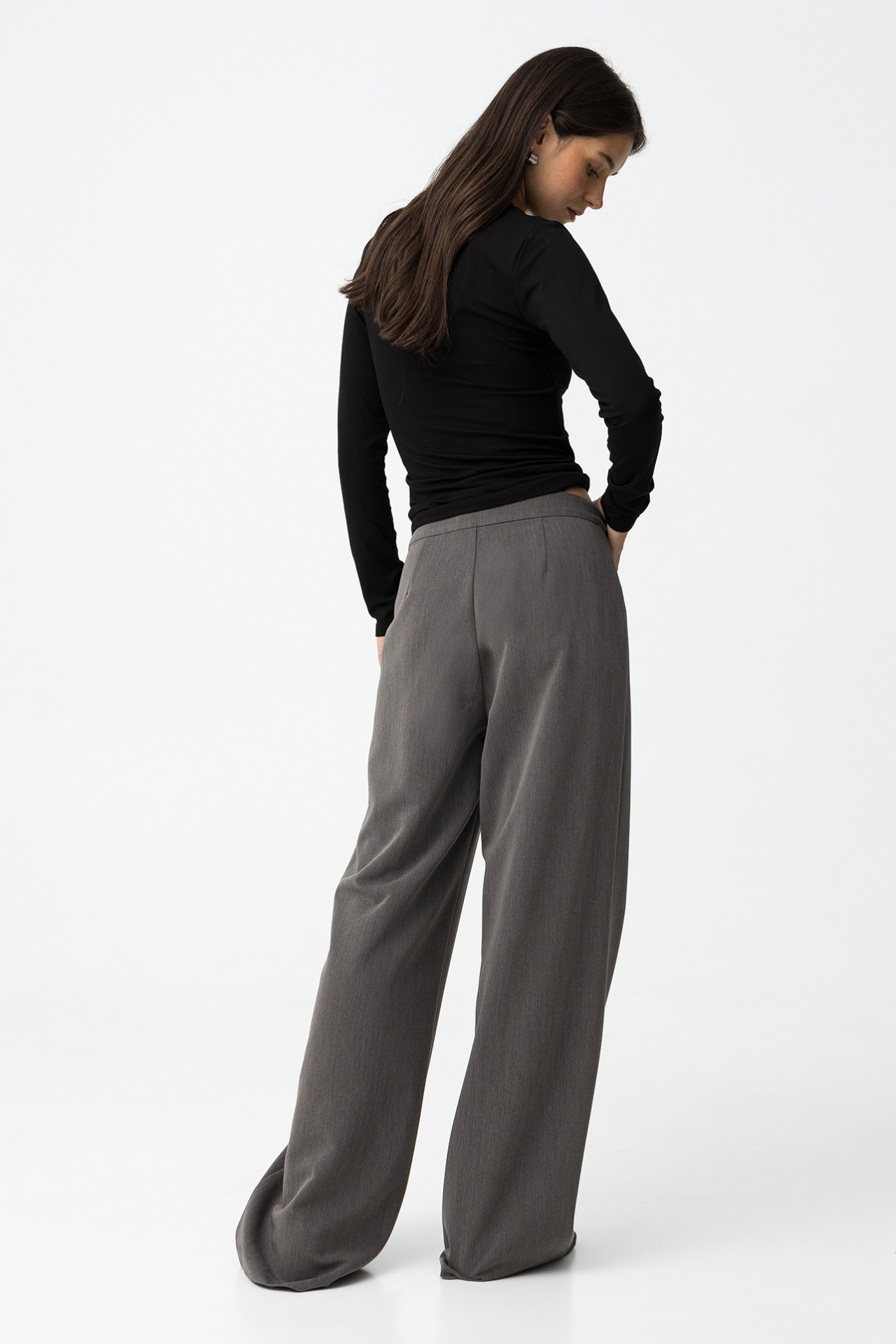 Wide Leg Pants with Straps