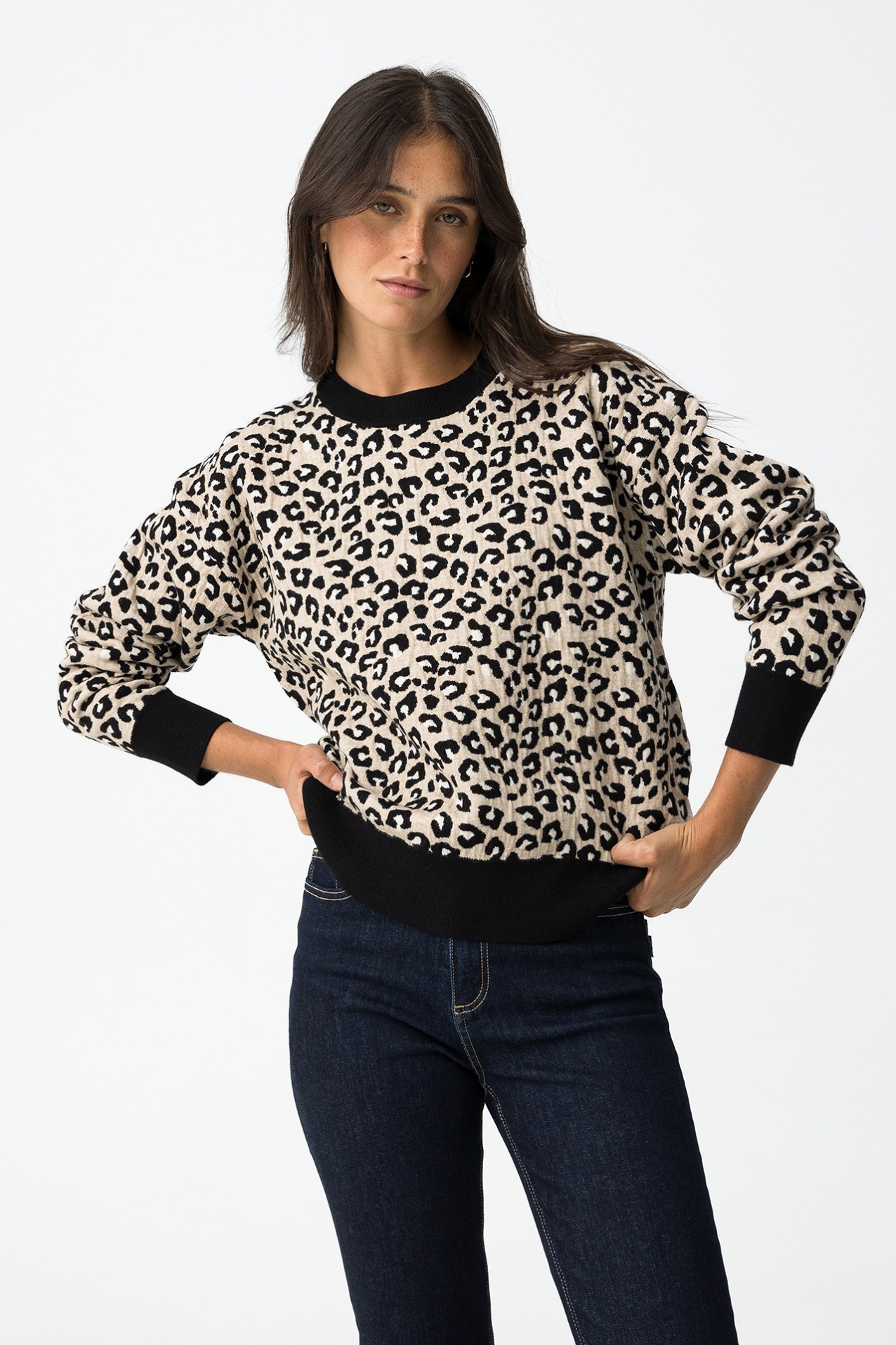 Relaxed Animal Jacquard Shirt