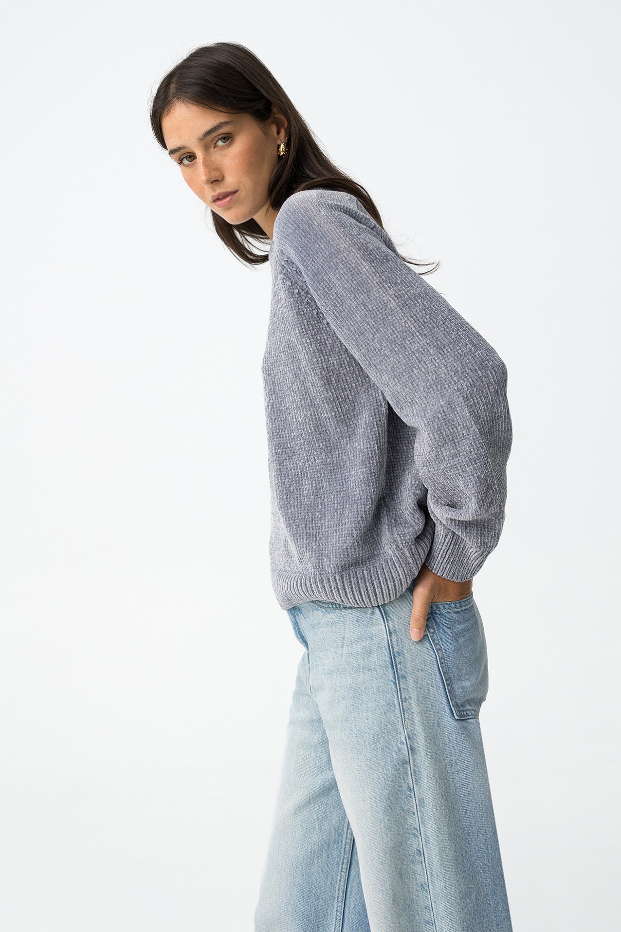 Relaxed Fit Soft Knit Sweater