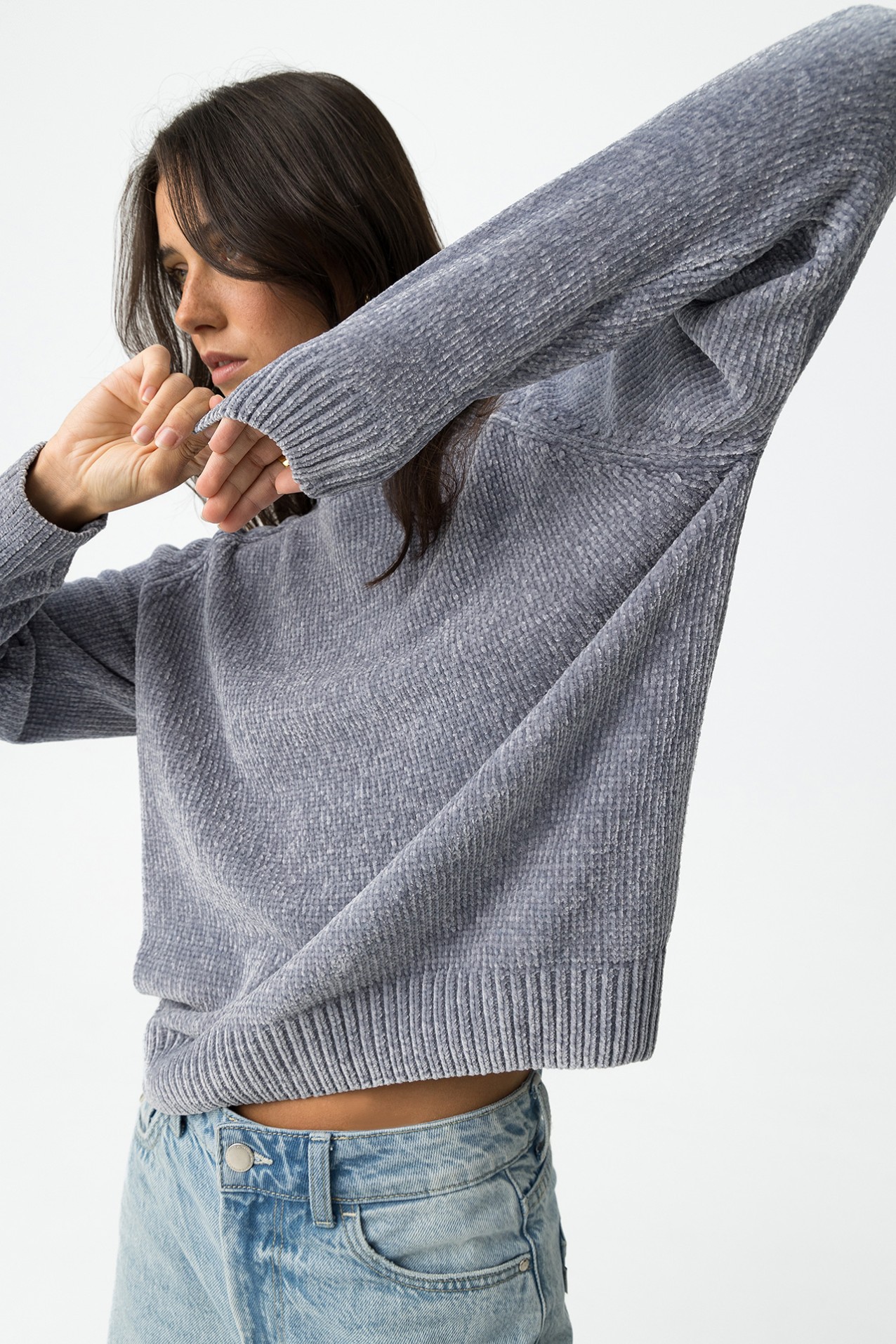 Relaxed Fit Soft Knit Sweater