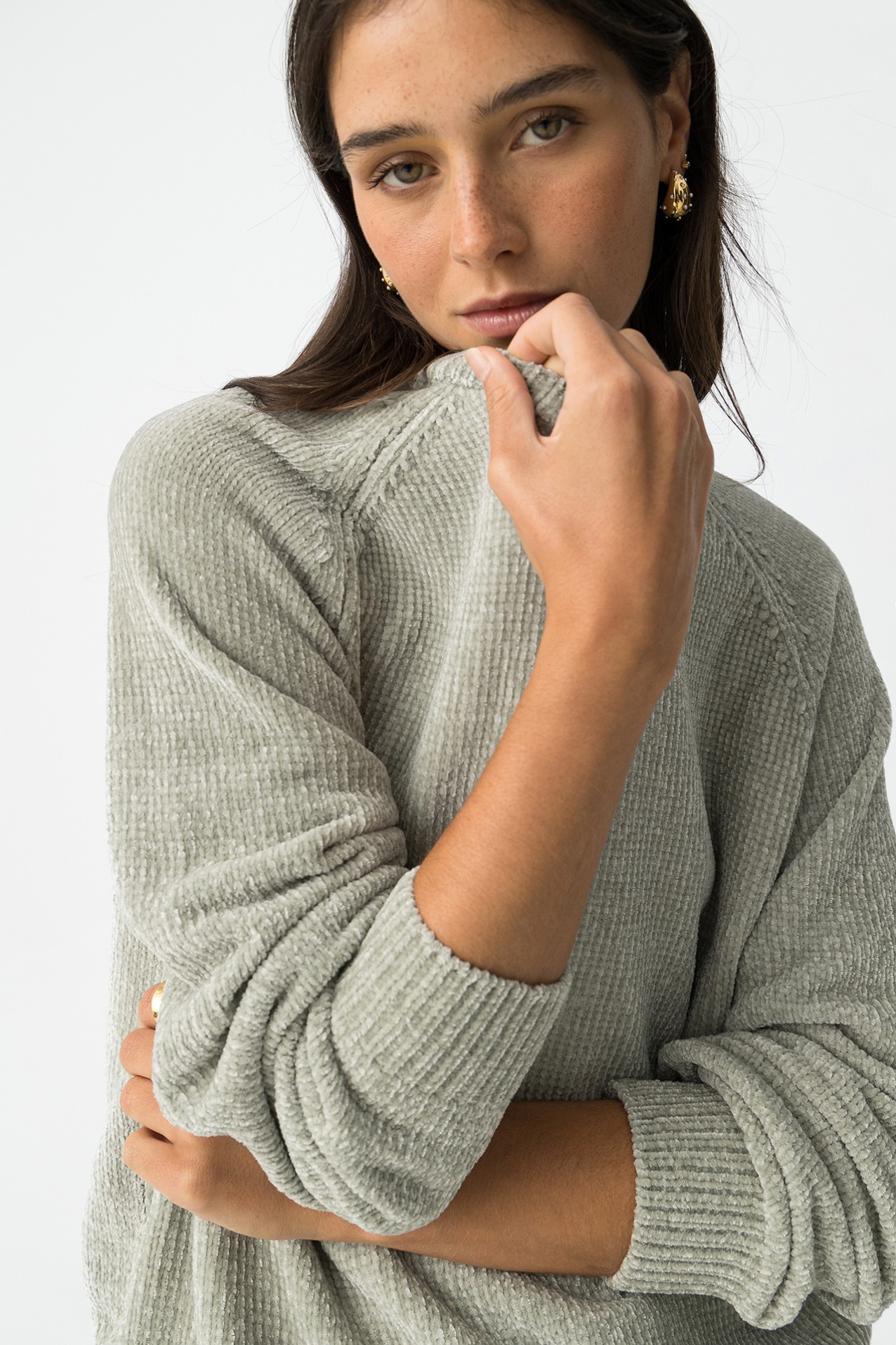 Relaxed Fit Soft Knit Sweater