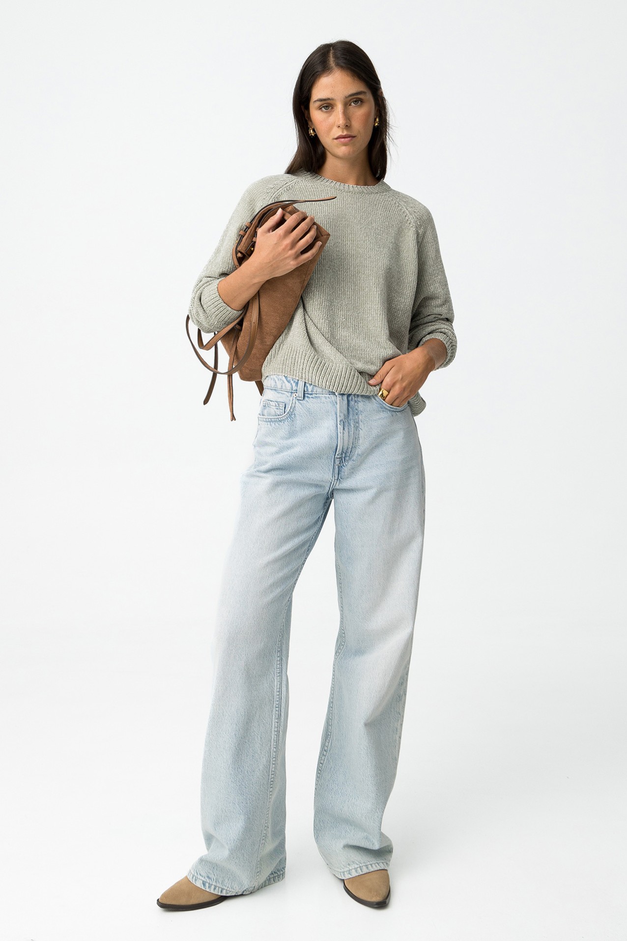 Relaxed Fit Soft Knit Sweater