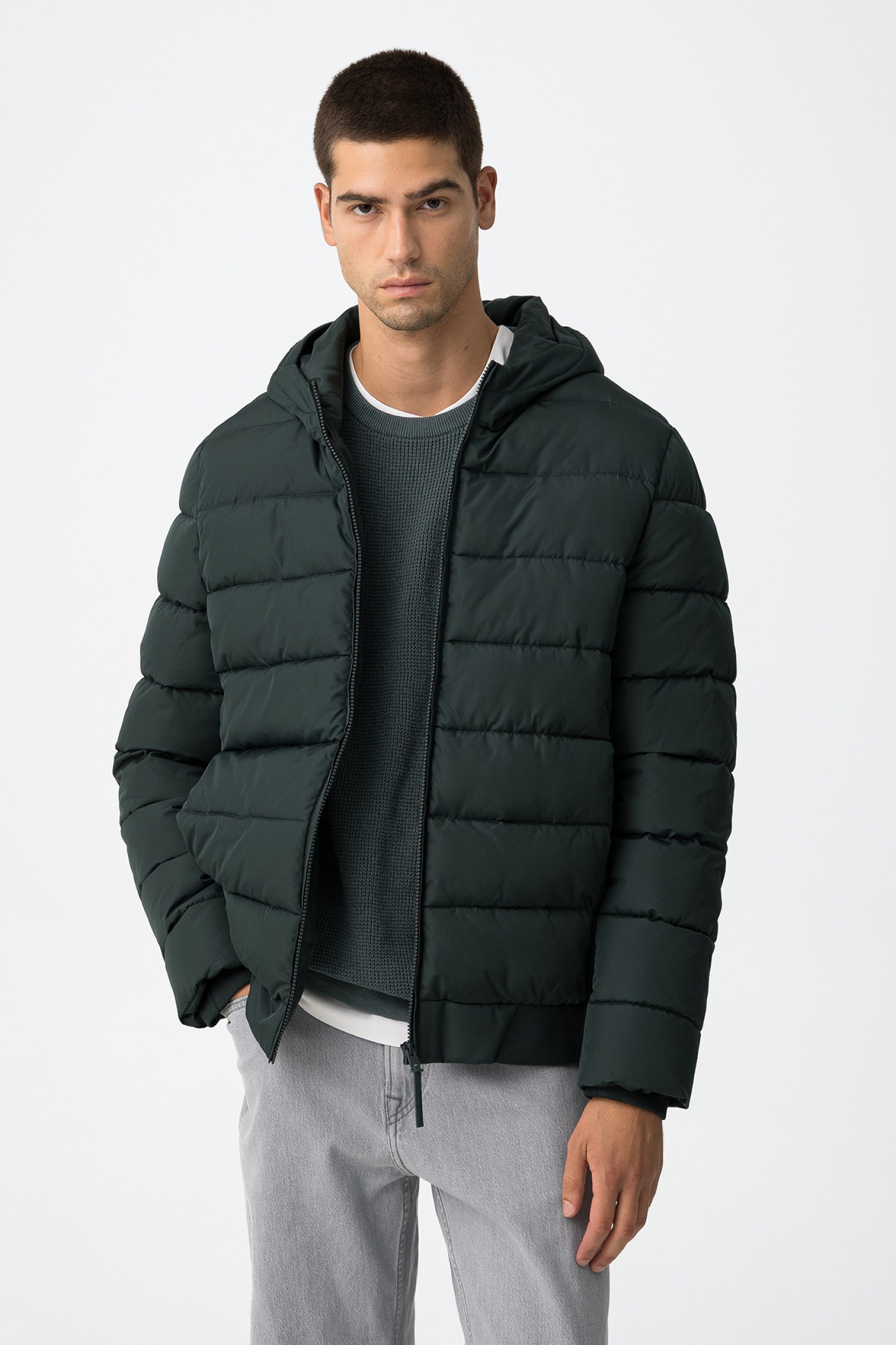 Casaco Acolchoado Resistente à Vento