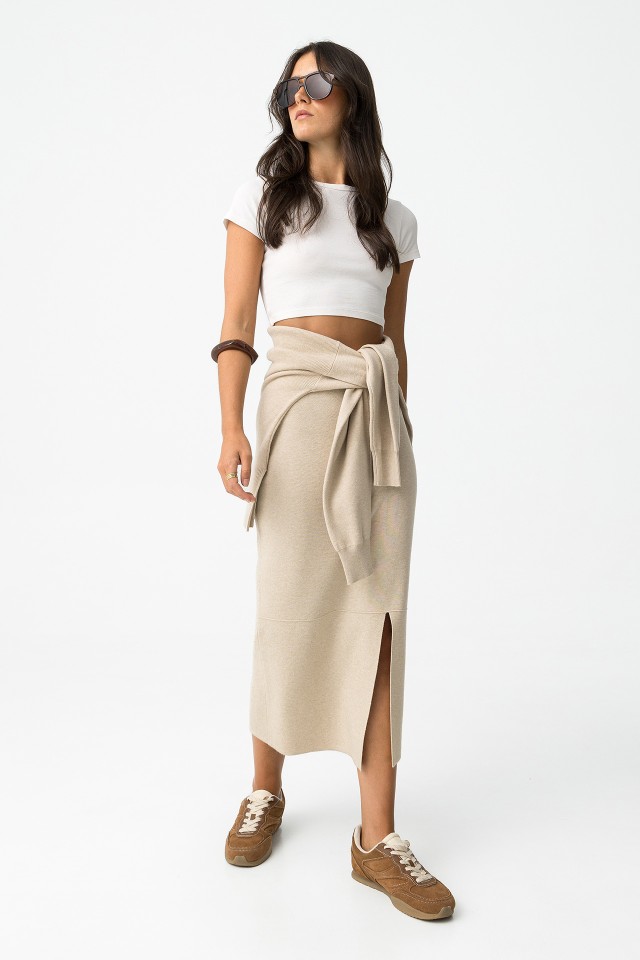 Midi Knit Skirt