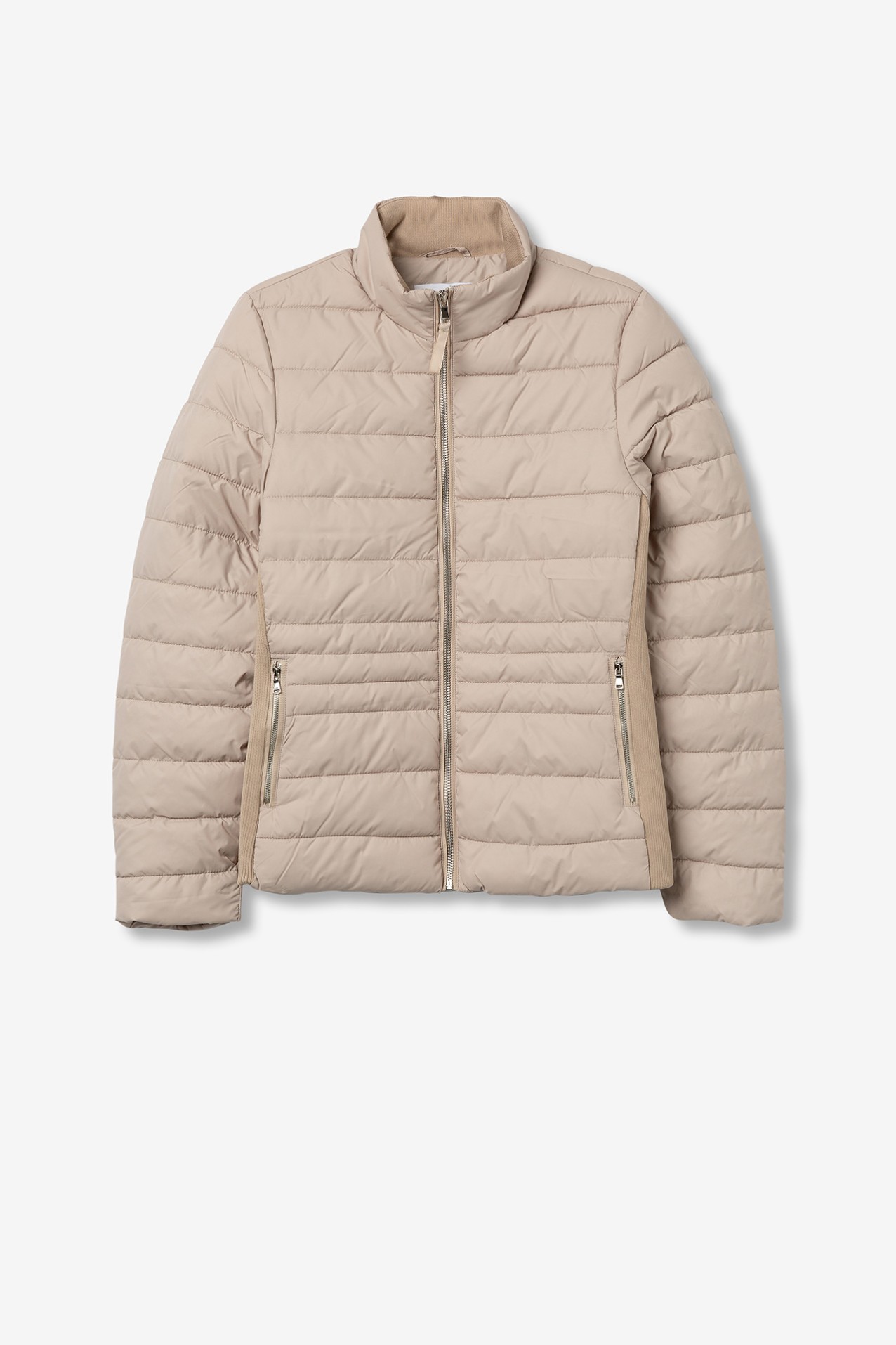 Dark Beige Puffer Jacket