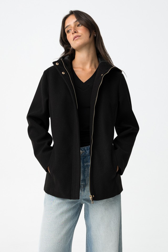 Short Coat with Hood