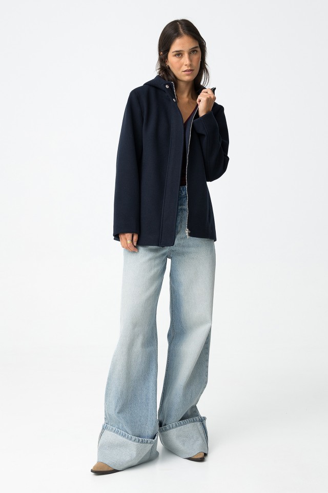 Short Coat with Hood