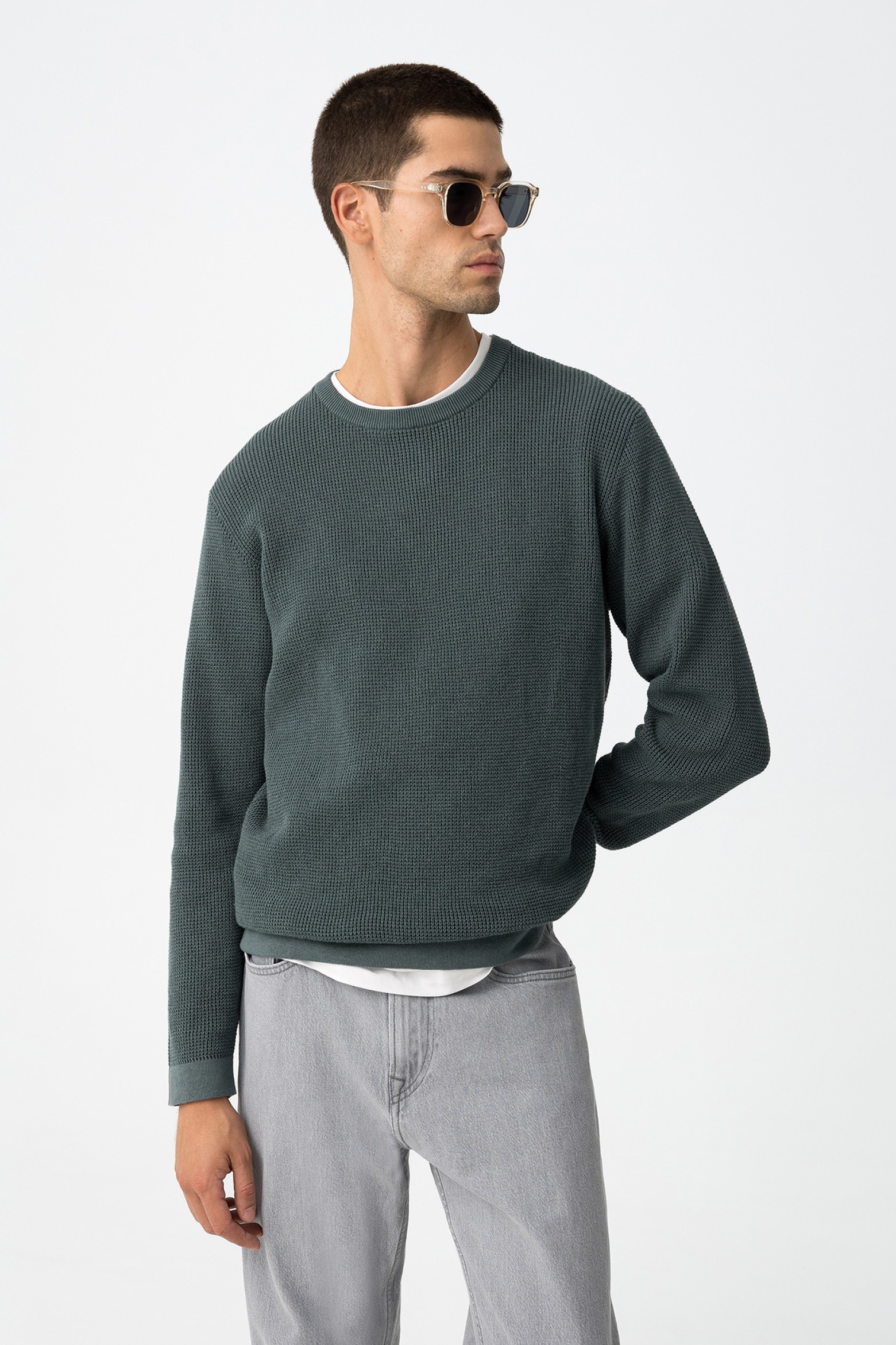 Camisola Tricotada Verde