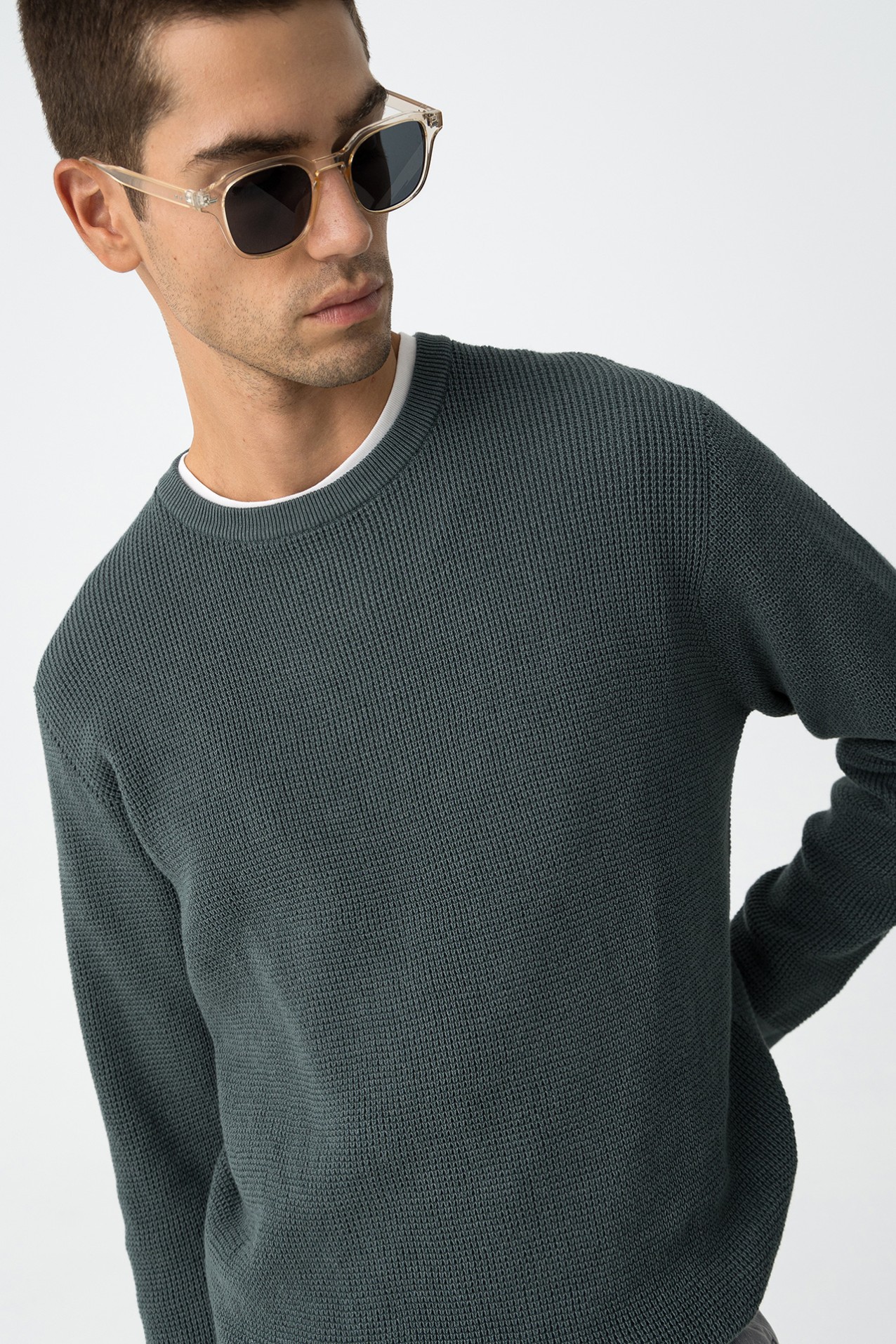 Camisola Tricotada Verde