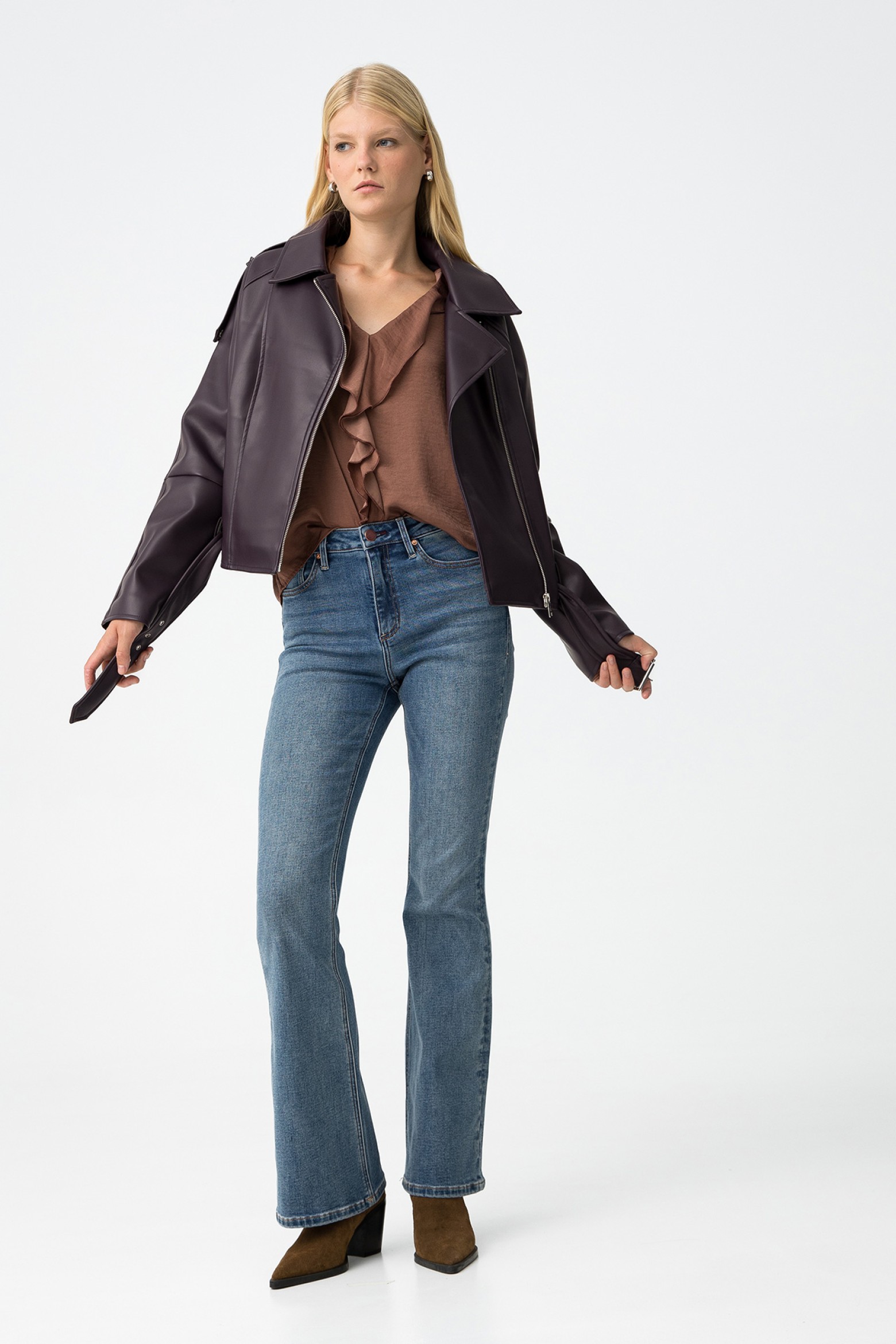 Zoe Flare Fit Thermal Jeans