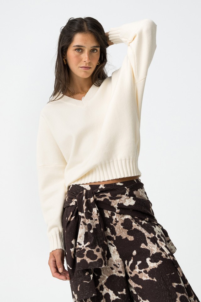 Oversized V-Neck Sweater