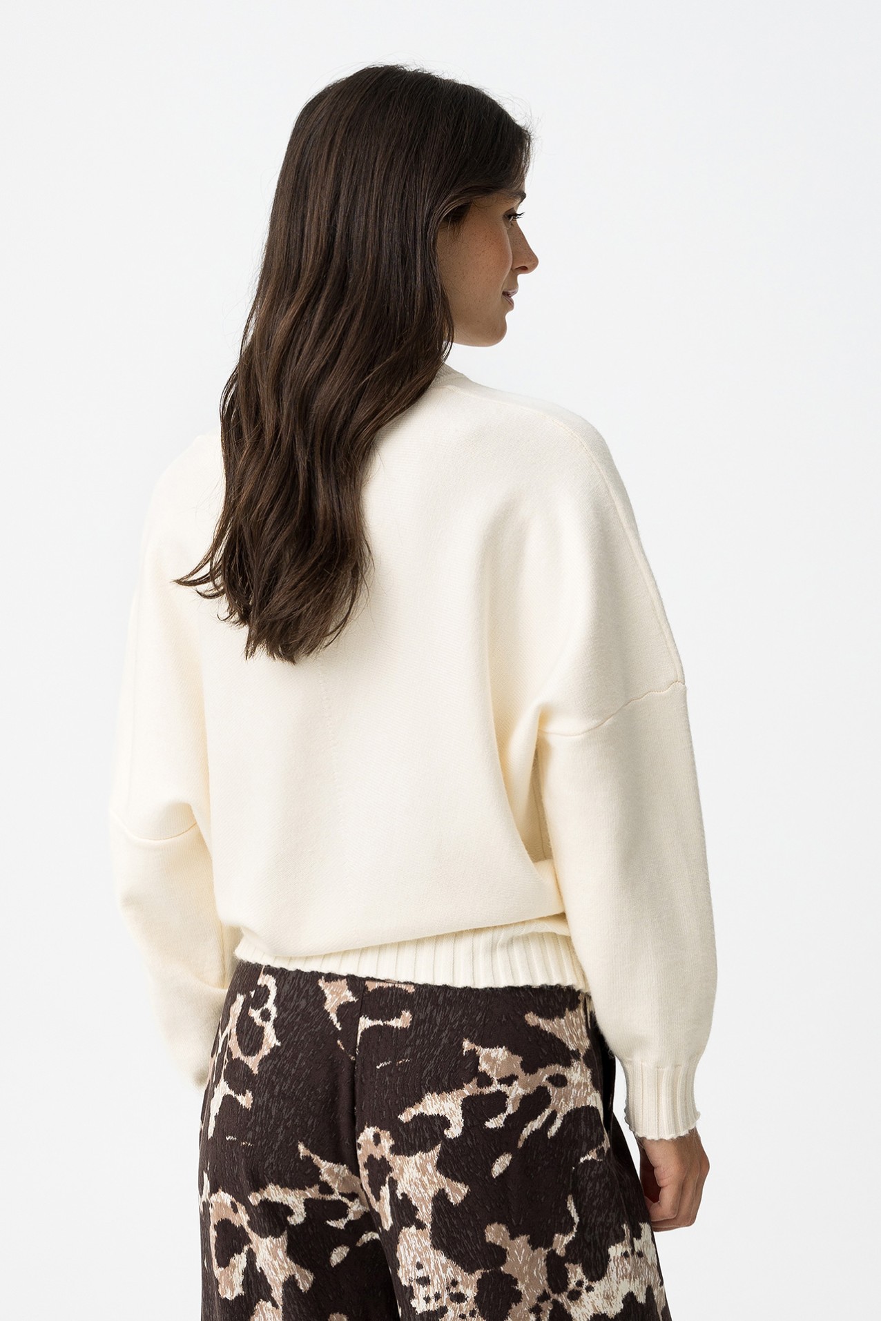 Jersey Oversized con Escote en V