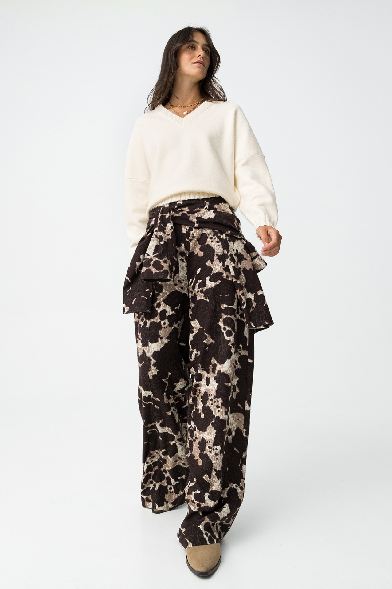 Jersey Oversized con Escote en V