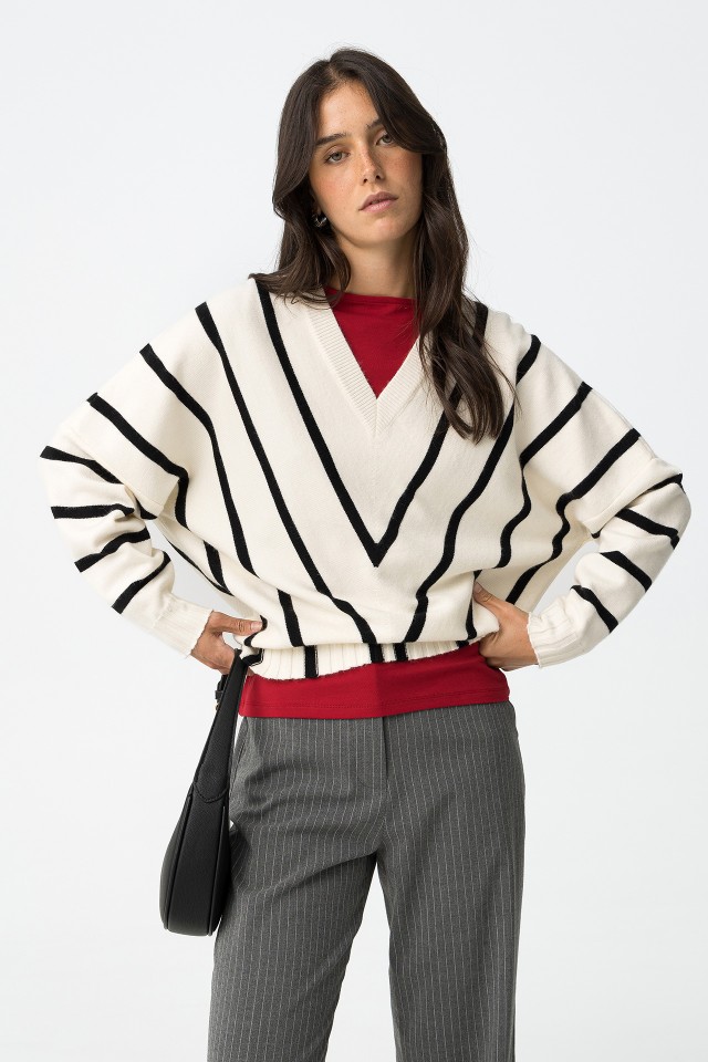 Oversized V-Neck Sweater