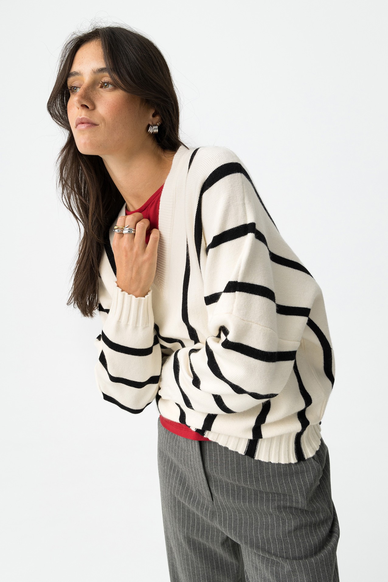 Oversized V-Neck Sweater