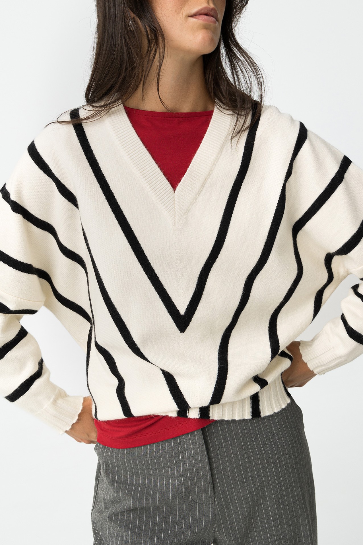 Oversized V-Neck Sweater