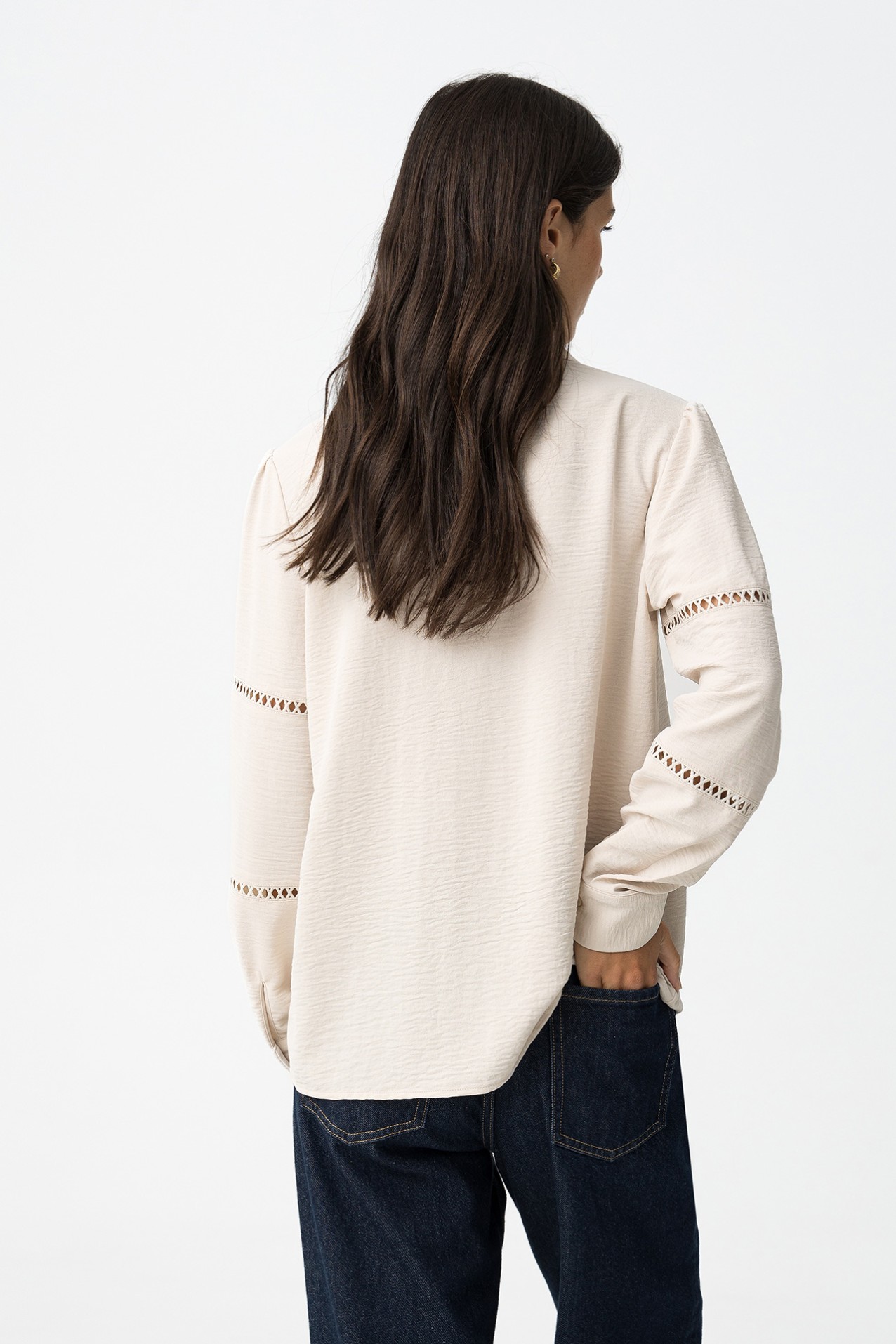 Wrinkled Knit Blouse