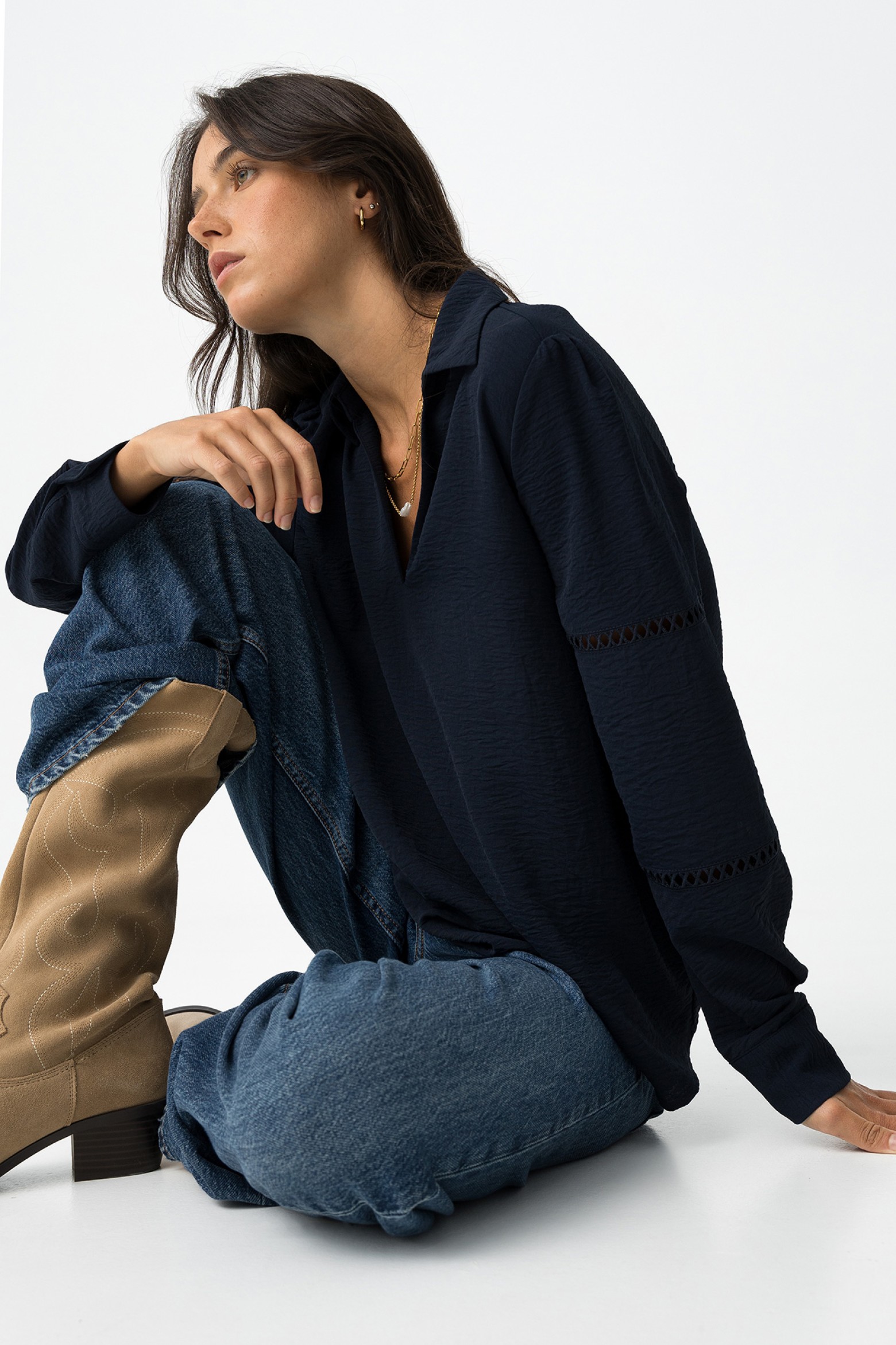 Textured Knit Blouse