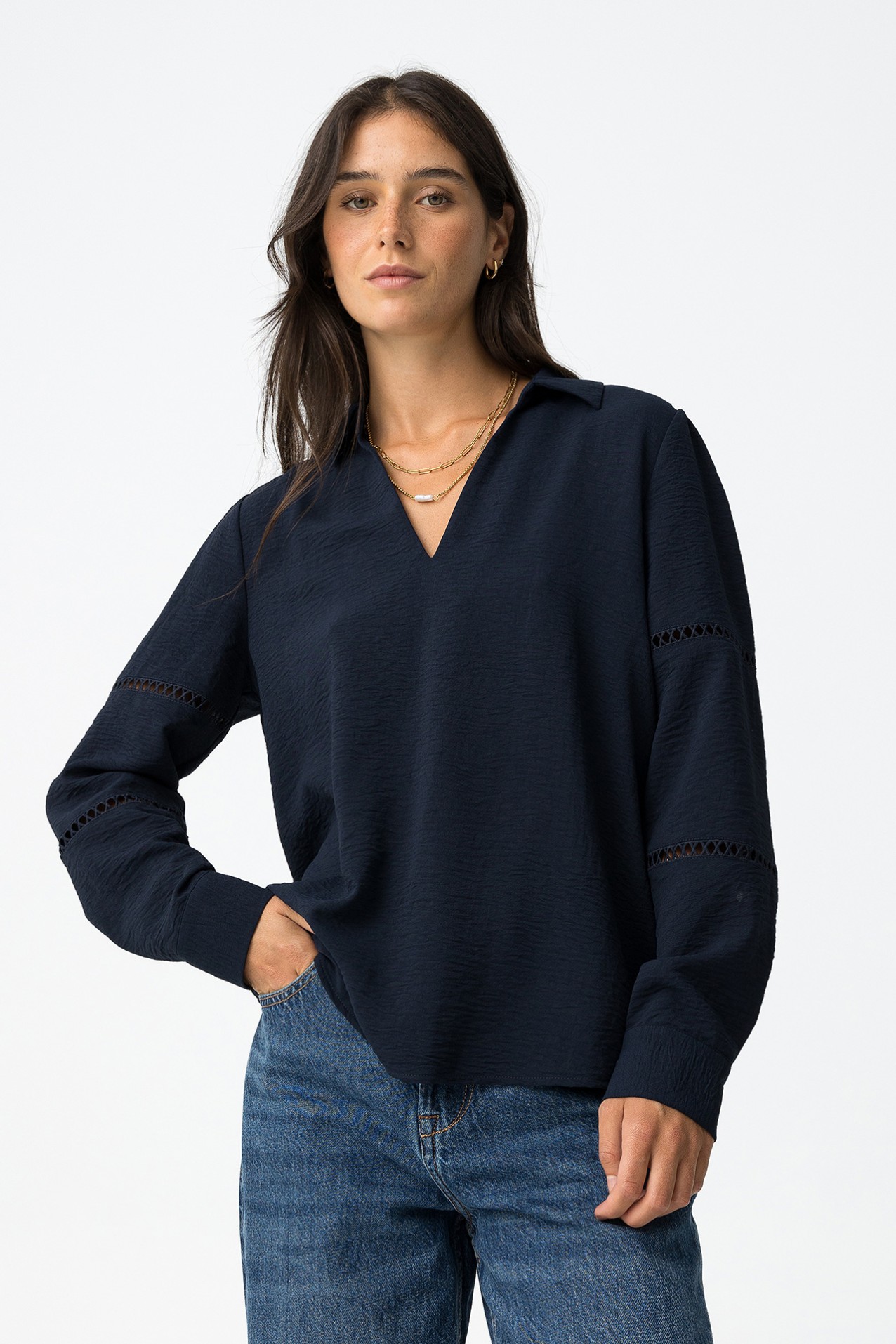 Textured Knit Blouse