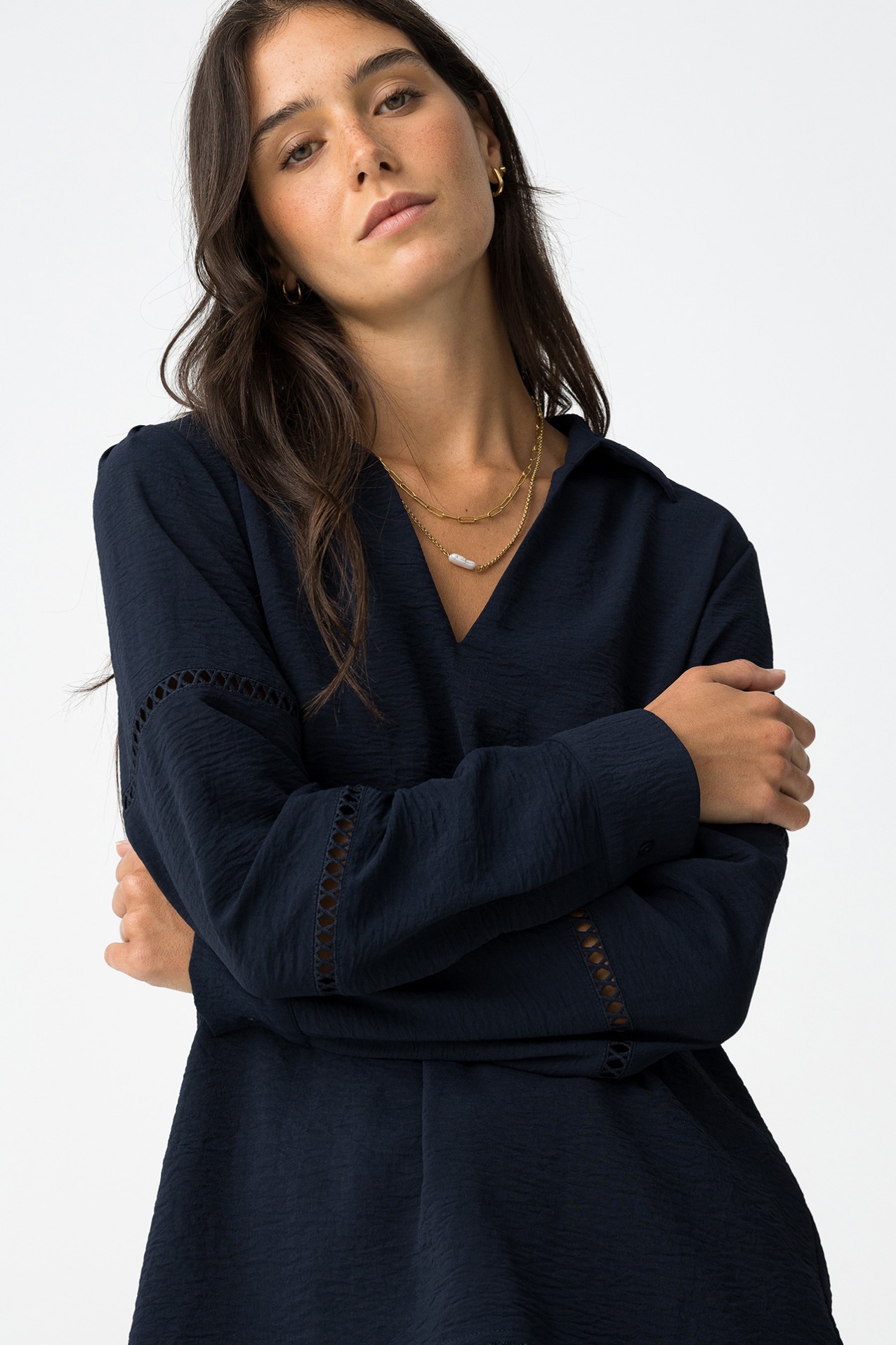 Textured Knit Blouse