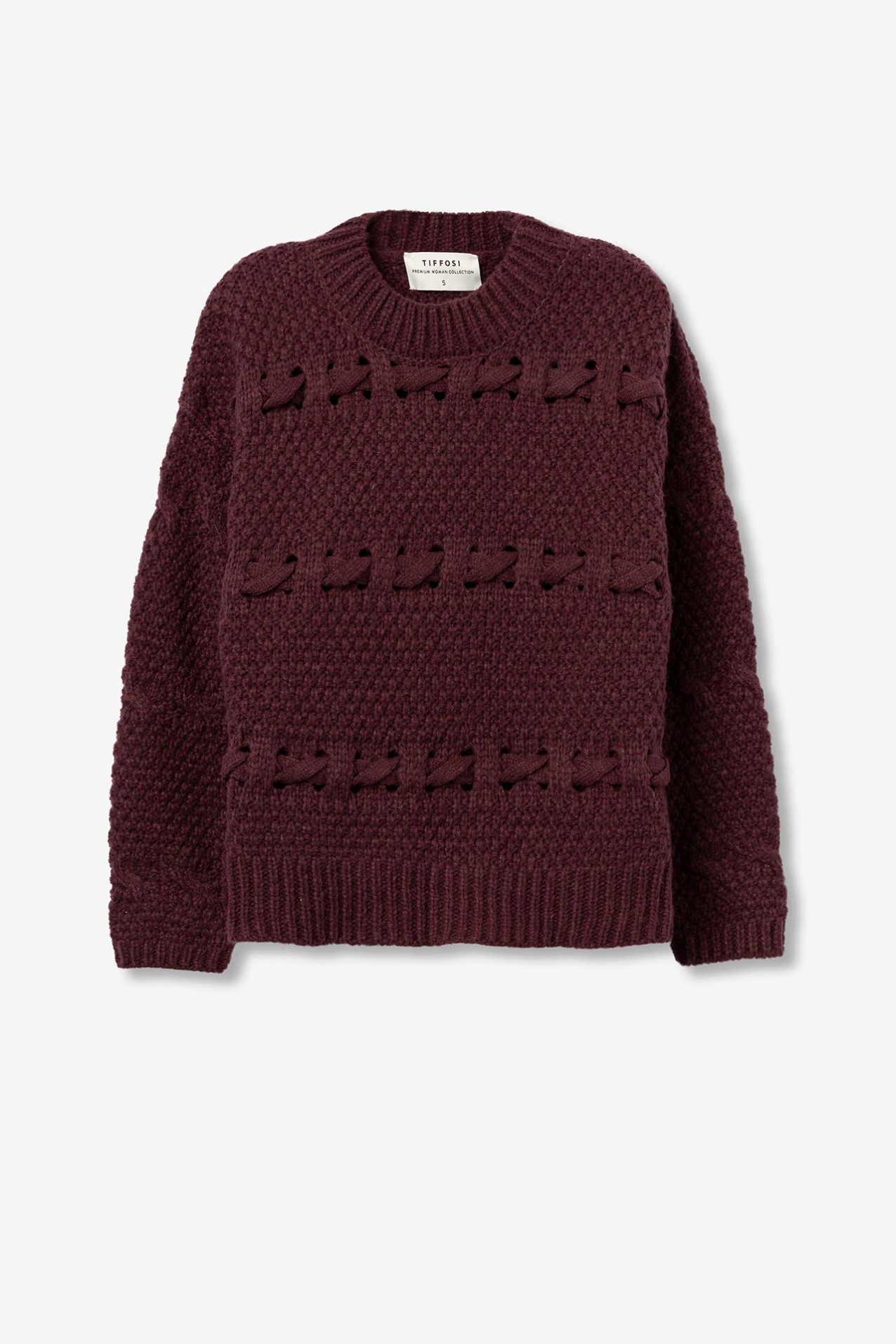 Oversized Sweater with Drawstrings