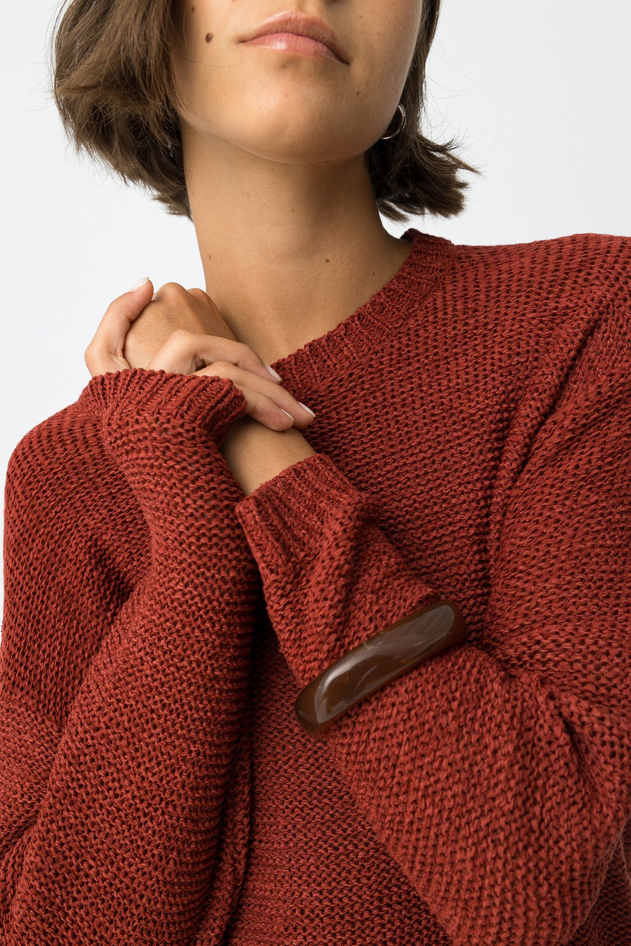 Camisola Tricotada Laranja