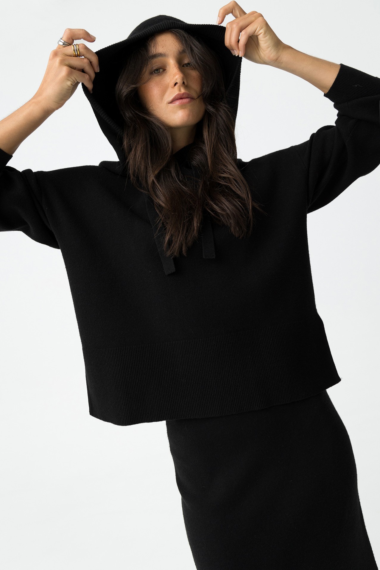 Relaxed Fit Hooded Sweater