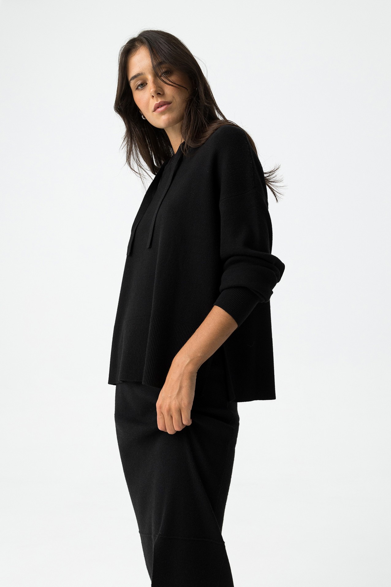 Relaxed Fit Hooded Sweater