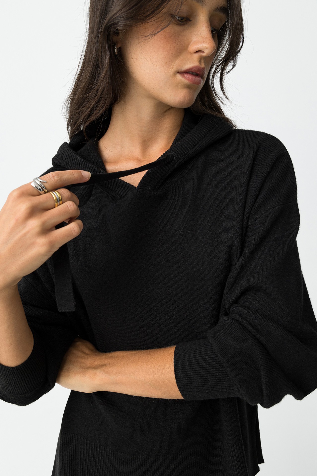 Relaxed Fit Hooded Sweater