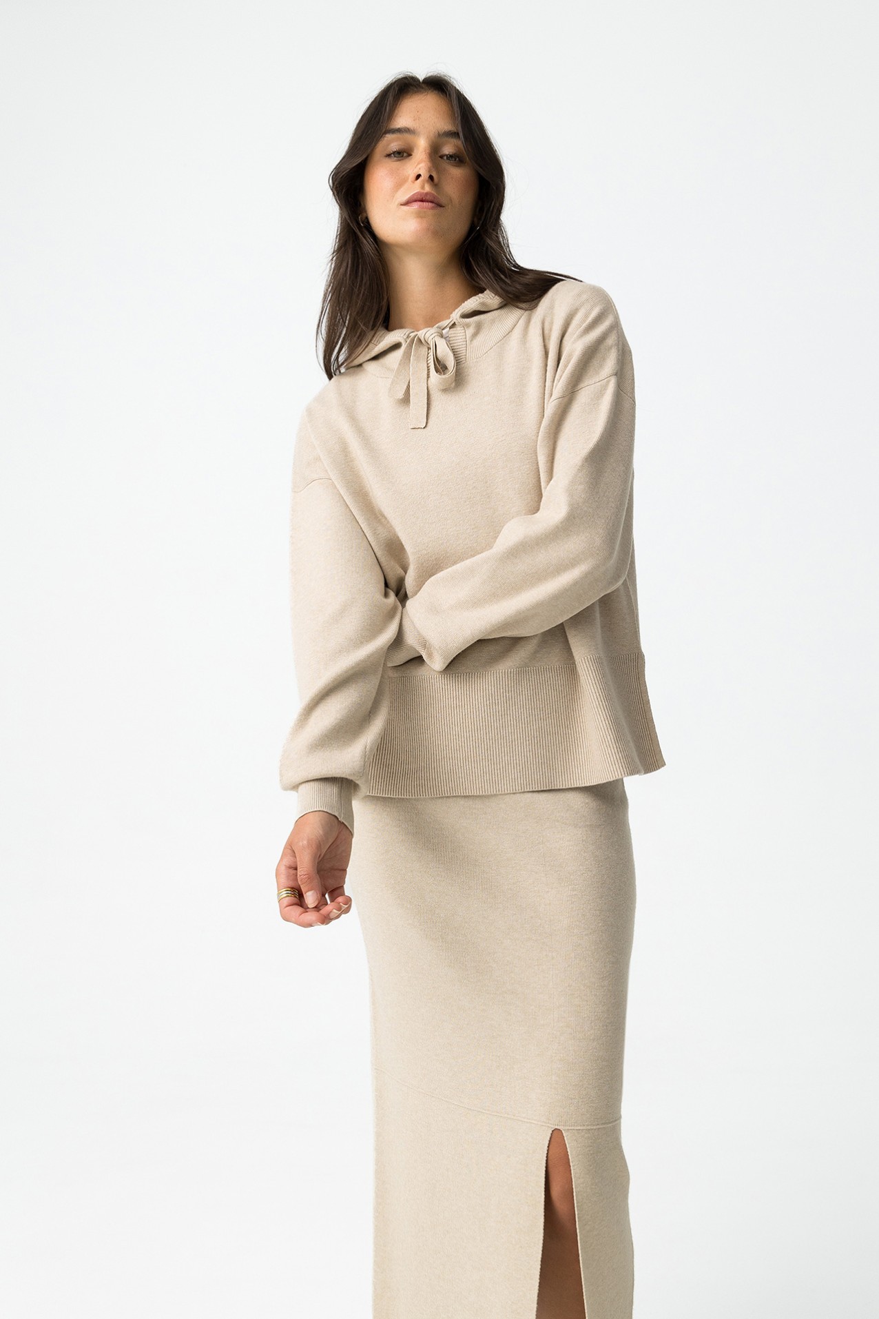 Relaxed Fit Hooded Sweater