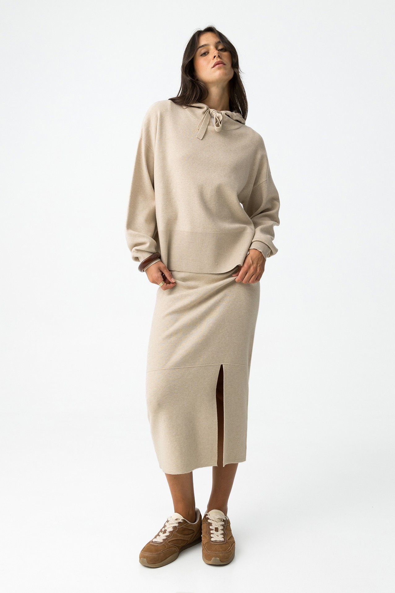 Relaxed Fit Hooded Sweater