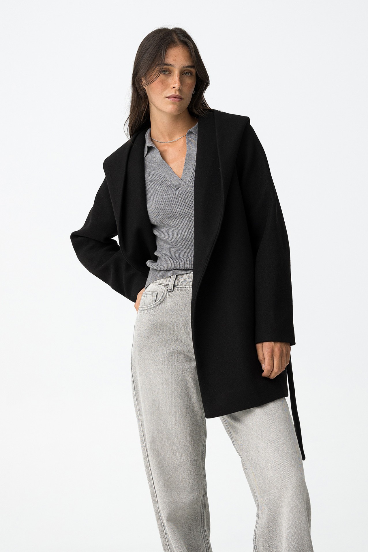 Casaco Comprido com Capuz