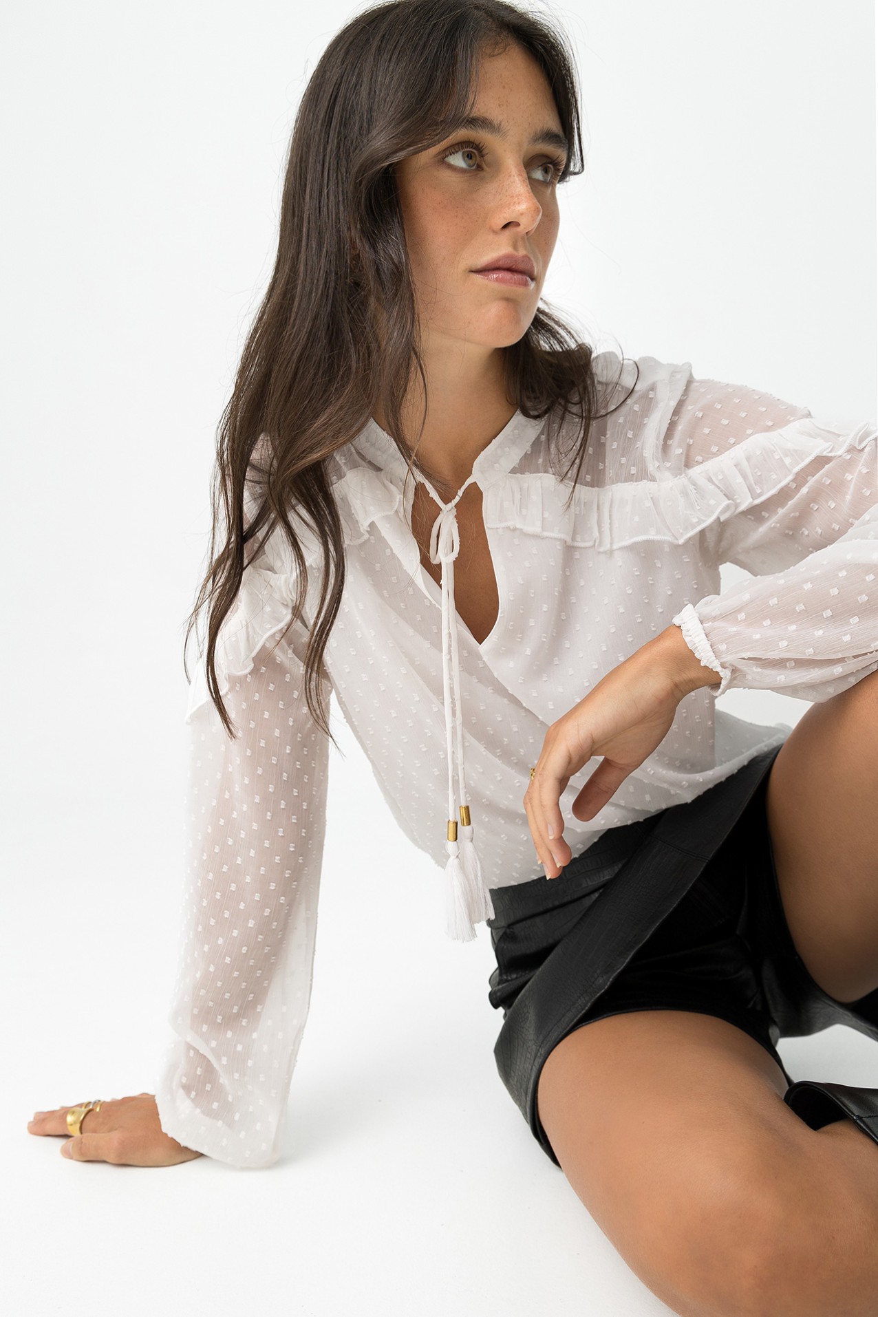 Flowy Blouse with Ruffles