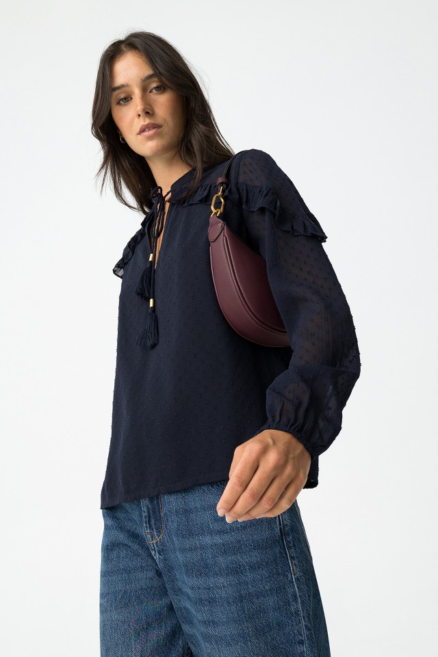 Flowy Blouse with Ruffles