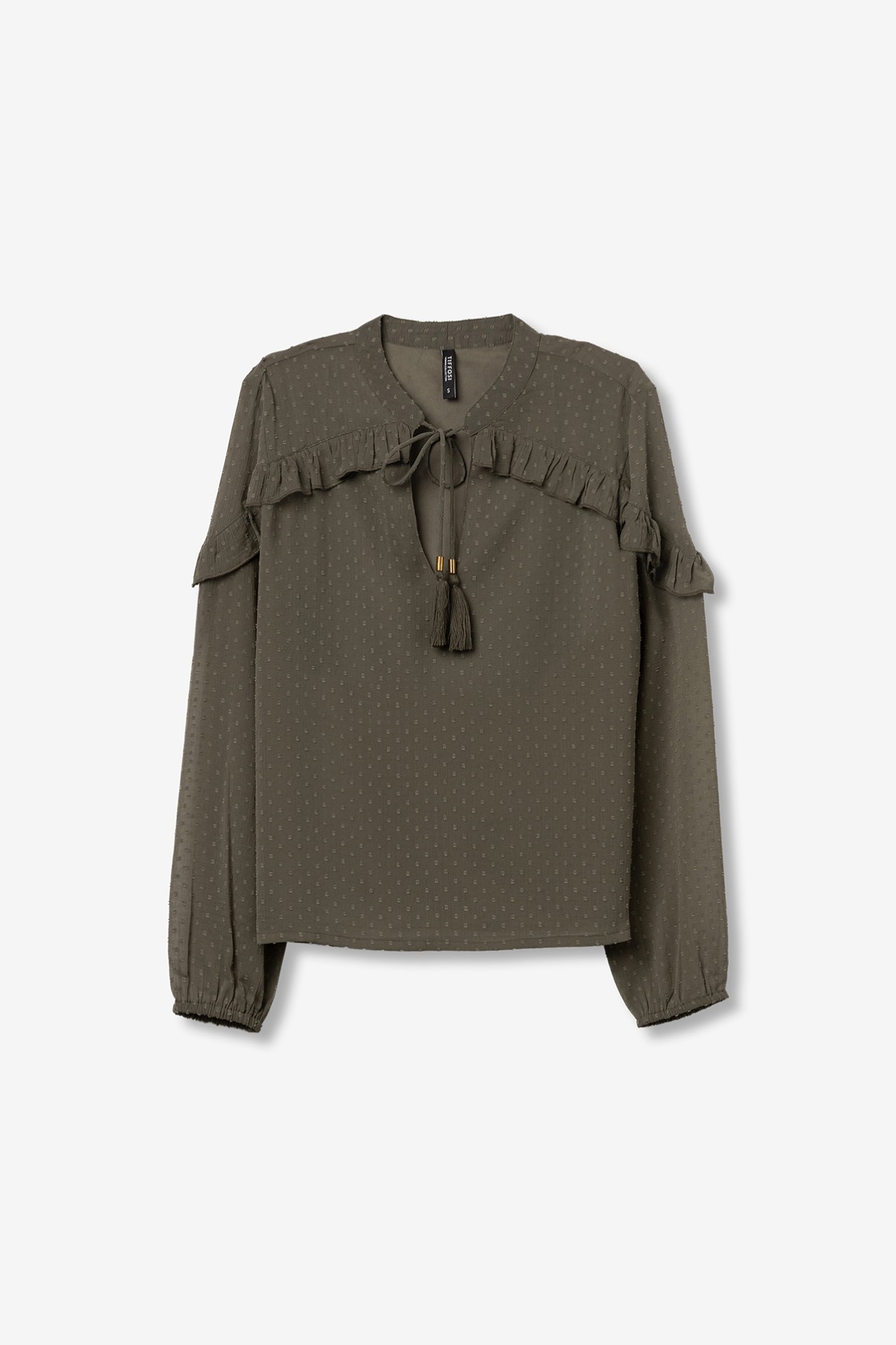 Blusa Fluda com Folhos