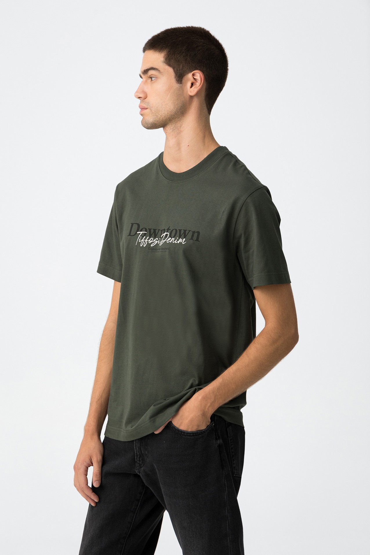 Camiseta Estampada en Relieve